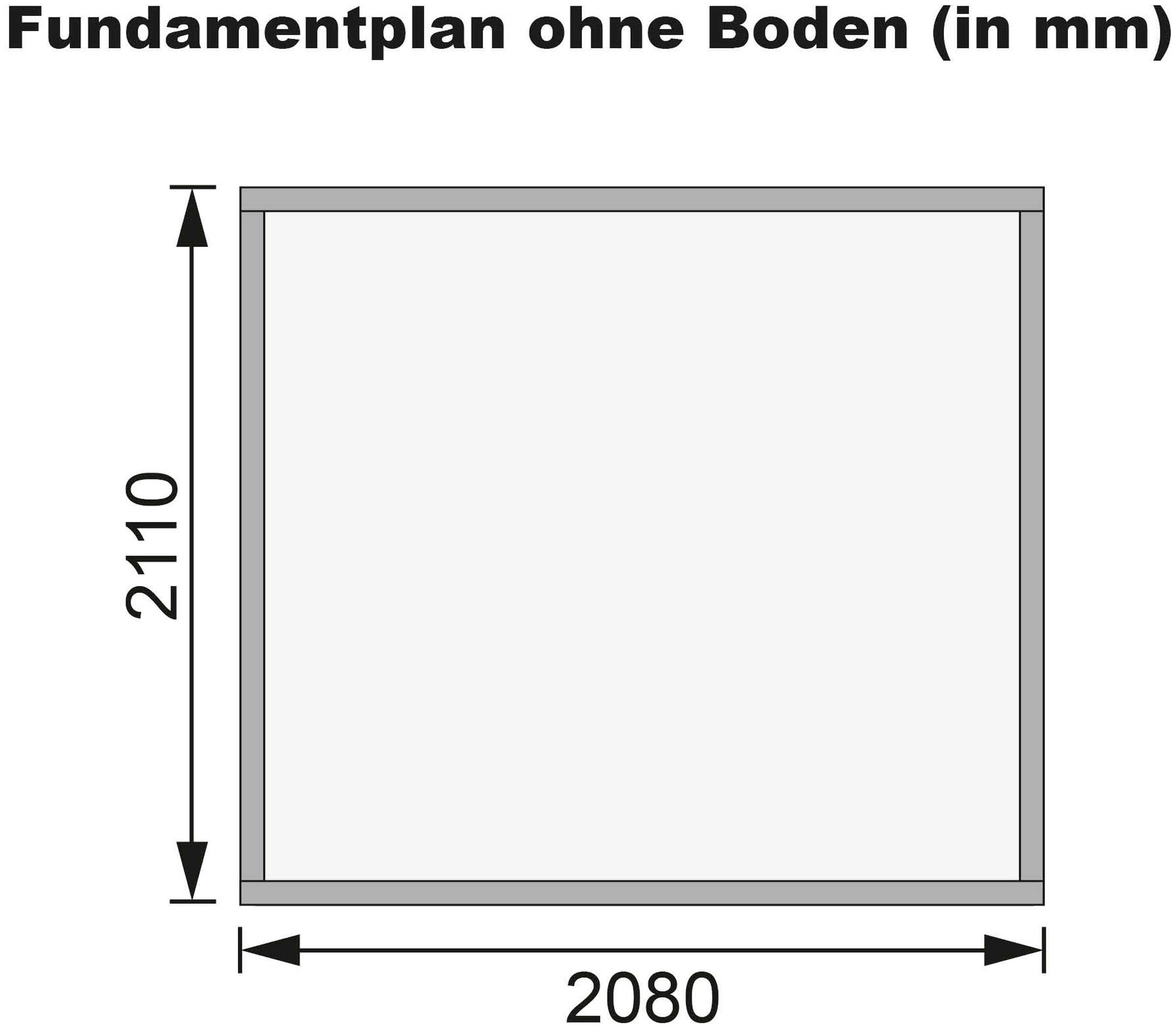 Karibu Gartenhaus »Baggersee 3«