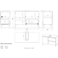 GERMANIA Waschbeckenunterschrank »Torrance«, mit verstellbarem Einlegeboden  und Füßen aus Metall, griffloses Design bestellen | BAUR