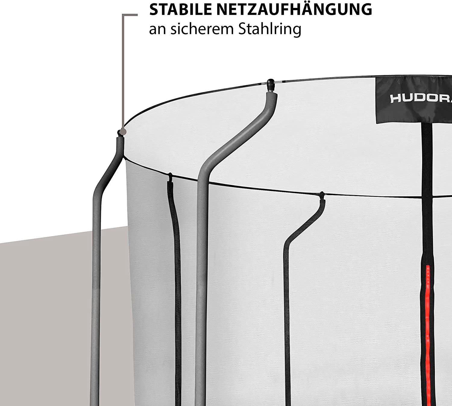 Hudora Gartentrampolin »First«, Ø 400 cm, 400 cm Durchmesser, inklusive Sicherheitsnetz