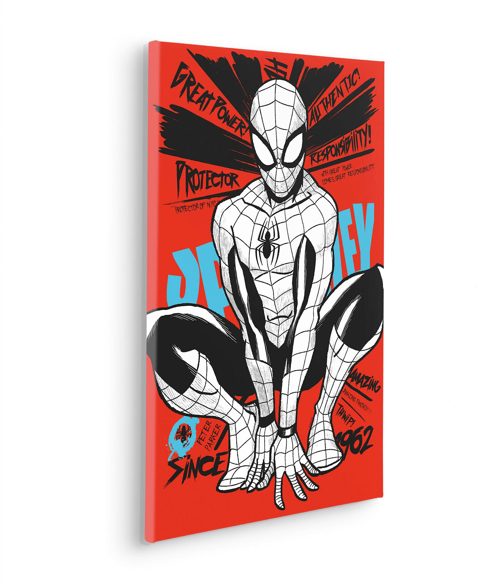 Thumbnail - Komar Leinwandbild "Spider-Man Protector of NYC - Größe 40 x 60 cm", Disney, (1 St., 40 x 60 cm (Breite x Höhe), Keilrah...