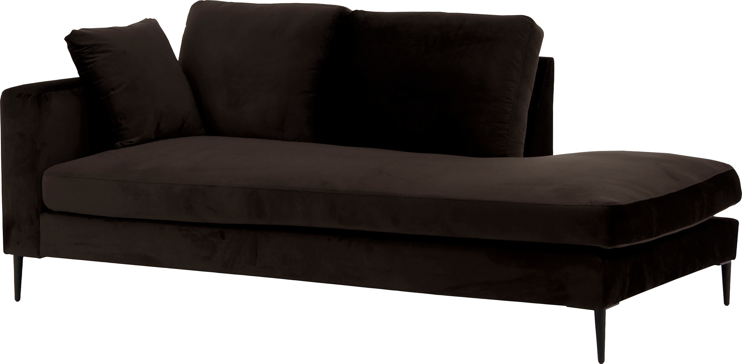Home affaire Recamiere "Cozy Chaiselongue, Maße B/T/H: 195/97/80 cm" mit lo günstig online kaufen