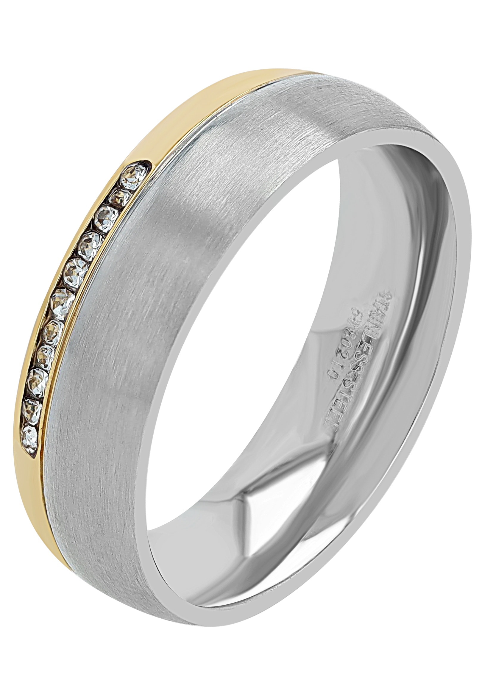 AKZENT Partnerring »"Bria" Set - Ring Silber schlicht - Wasserfest«