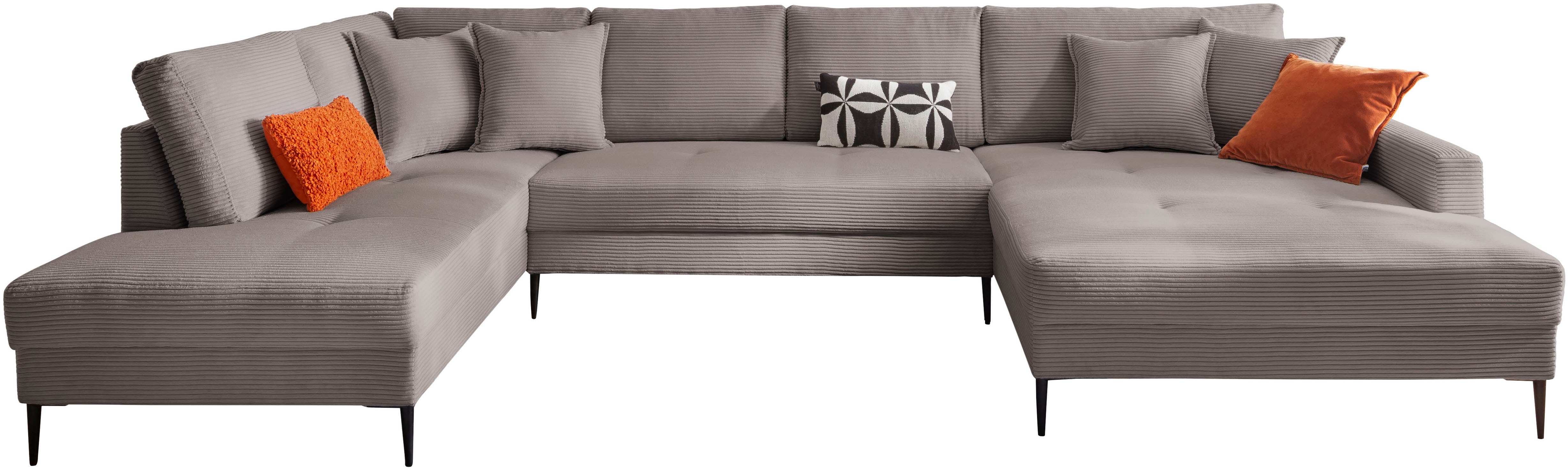 OTTO home Wohnlandschaft "Summer" U-Form, B: 360cm in Cord & Struktur