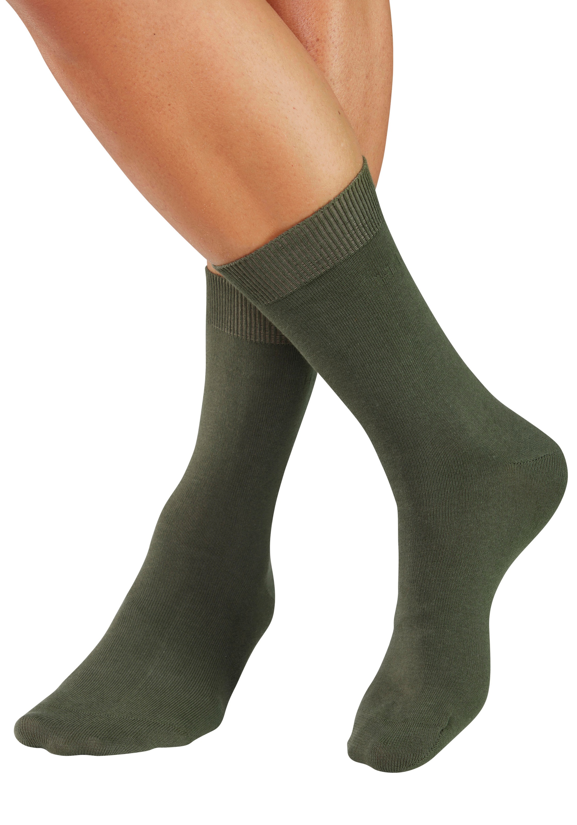 H.I.S Businesssocken »Herrensocken, Männdersocken, uni Anzugsocken,« Packung, 5 Paar tlg. mit klassischem Rippbündchen, ohne drückende Naht