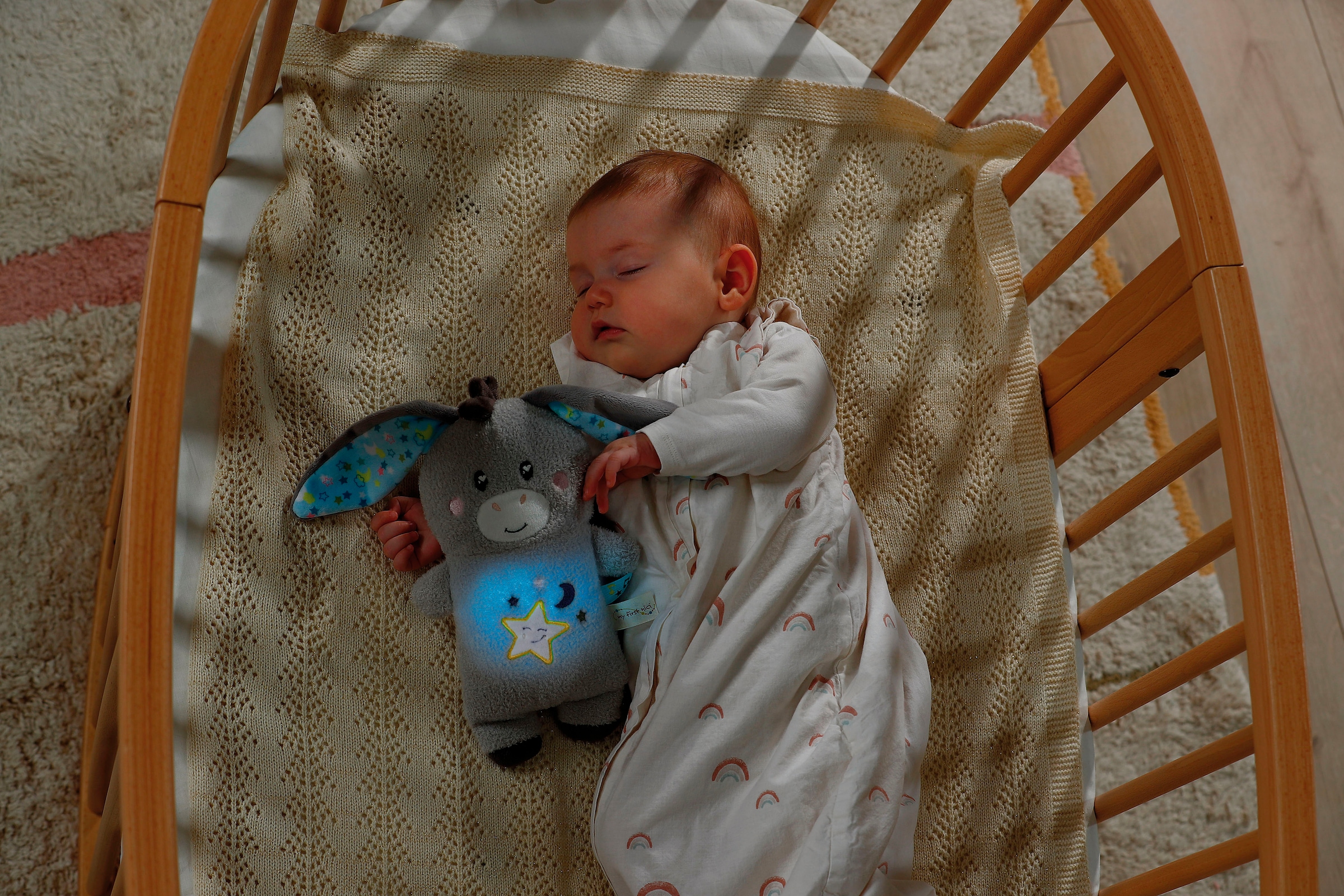 Nici Kuscheltier »My First NICI, Esel Littledoo 25 cm«, Baby Einschlafhilfe; mit Licht und Sound