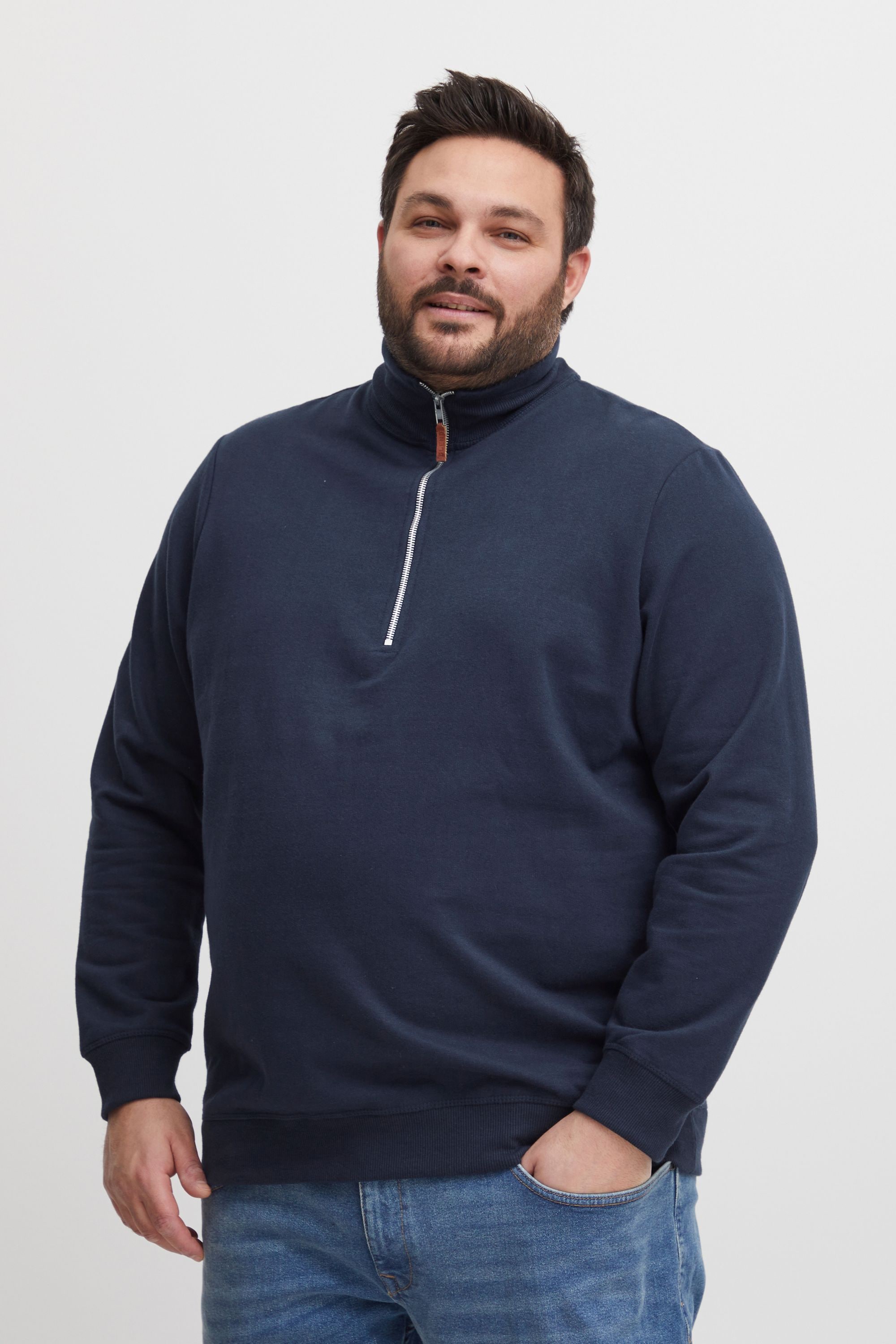 Blend Troyer "BHAliere Big & Tall", Stilvoller Sweat-Troyer mit Stehkragen günstig online kaufen