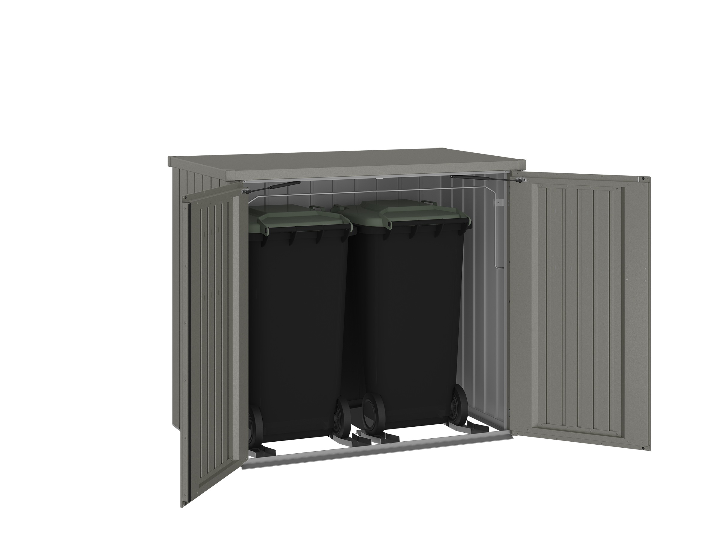 Biohort Mülltonnenbox »regenwasserdicht und abschließbar«, mit Auffangbügel zum Herauskippen der Mülltonnen