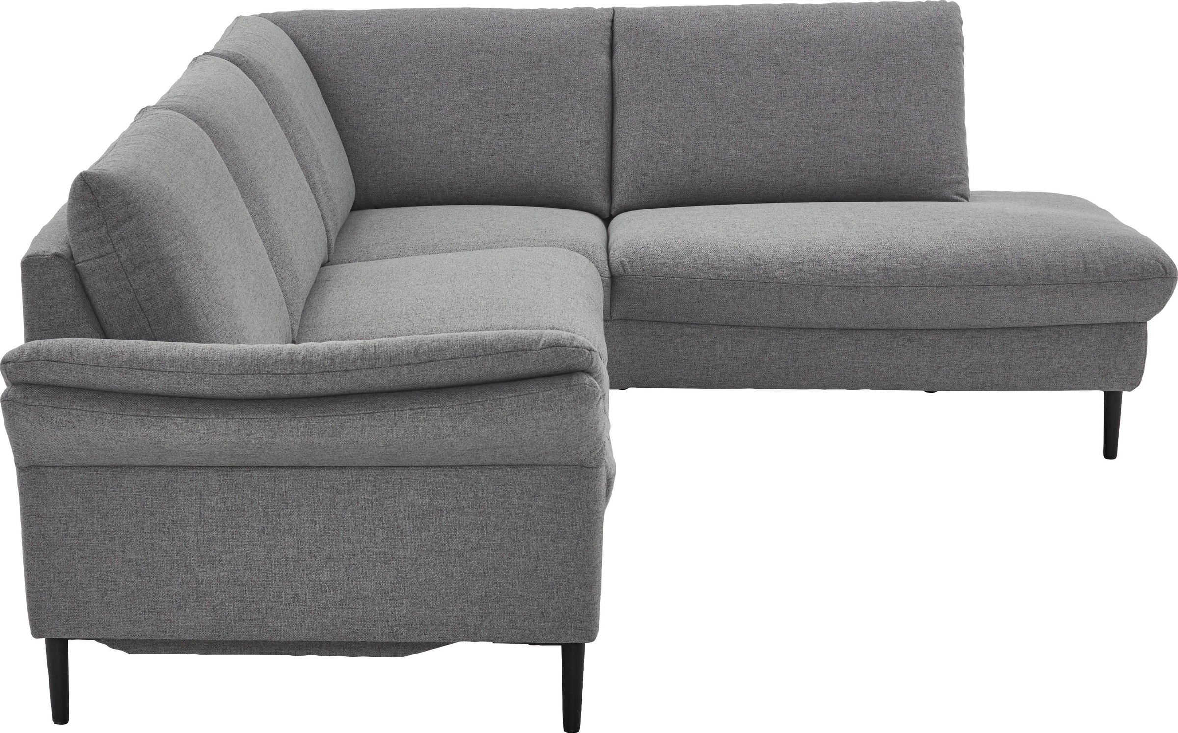 Places of Style Ecksofa »Sarsina: mit Tonnentaschen-Federkern, perfekt zum Entspannen L-Form«, inklusive 2 motorischen Relaxfunktionen mit Herz-Waage-Beschlag