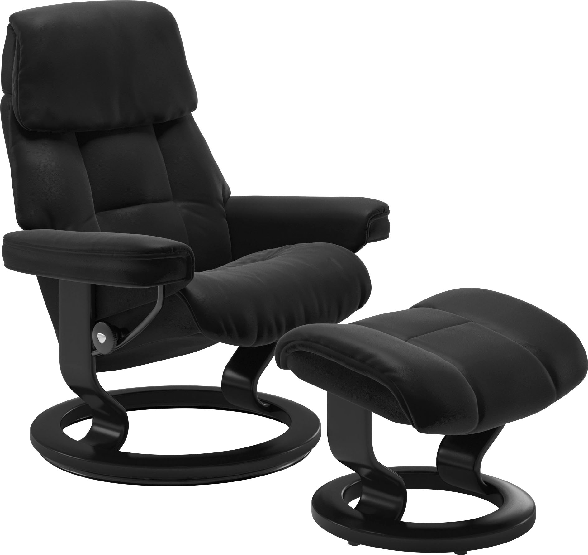Stressless Relaxsessel "Ruby" mit Classic Base, Größe S, Gestell Eiche, Wenge, Braun & Schwarz