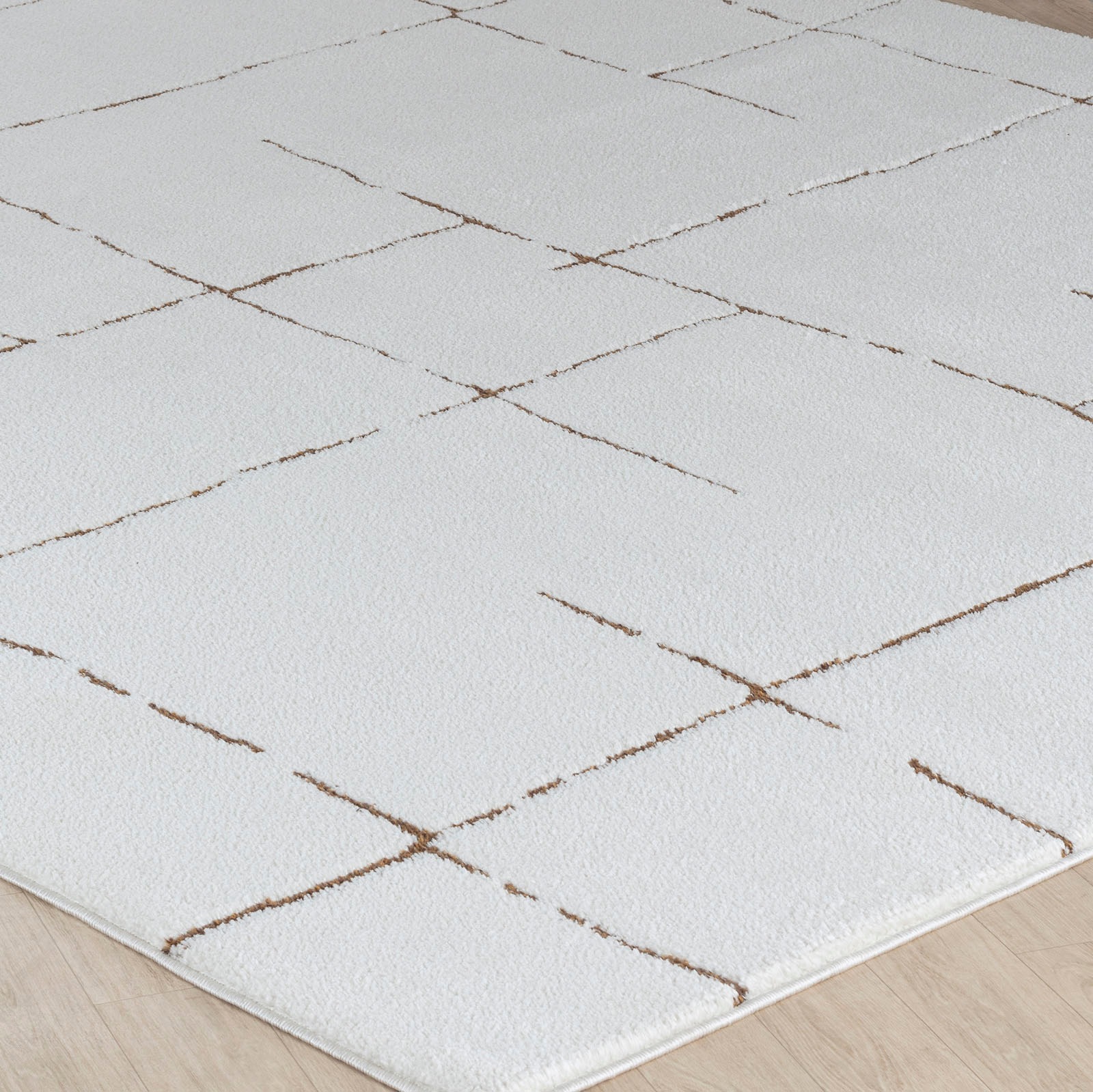 Livabliss Teppich »BARI«, rechteckig, 14 mm Höhe, Skandi Design, Modern Boho Kurzflor Wohnzimmerteppich, Schlafzimmer