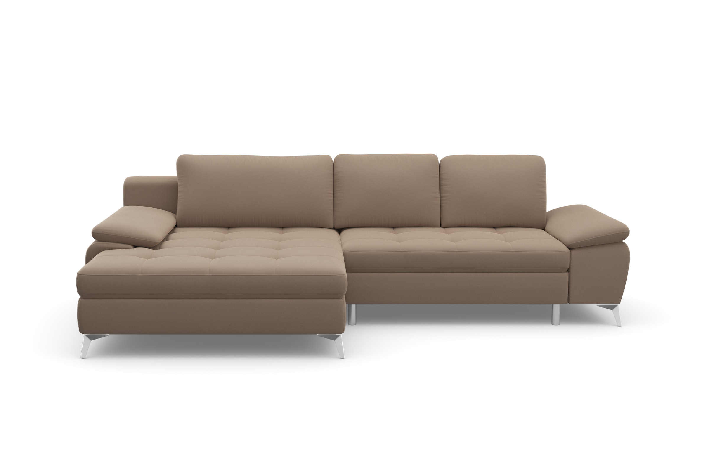 sit&more Ecksofa »Latigo L-Form«, mit Mega-Recamiere, wahlweise mit Bettfunktion und Bettkasten