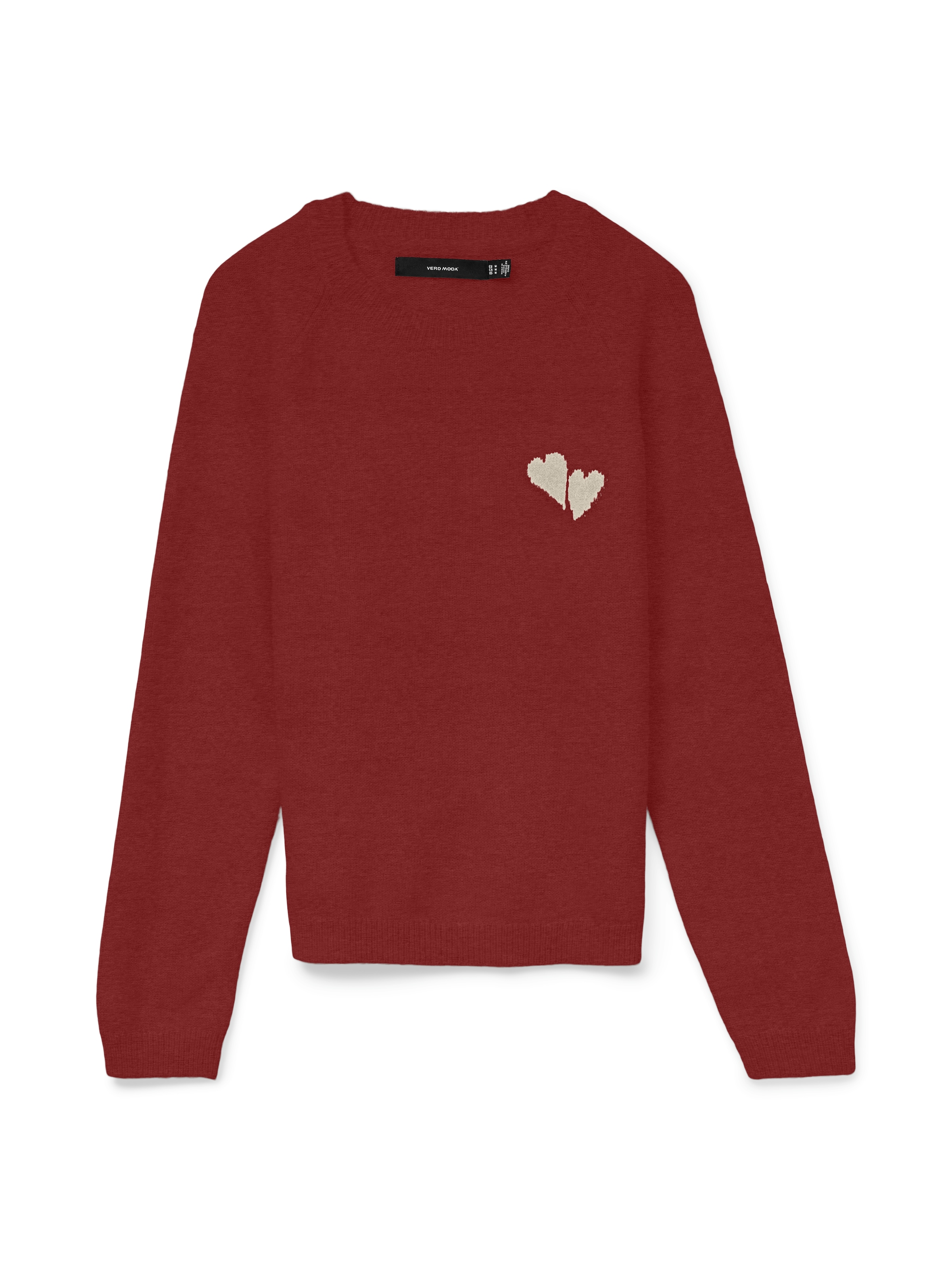 Vero Moda Strickpullover "VMBAM LS O-NECK PULLOVER BOO ENT" günstig online kaufen