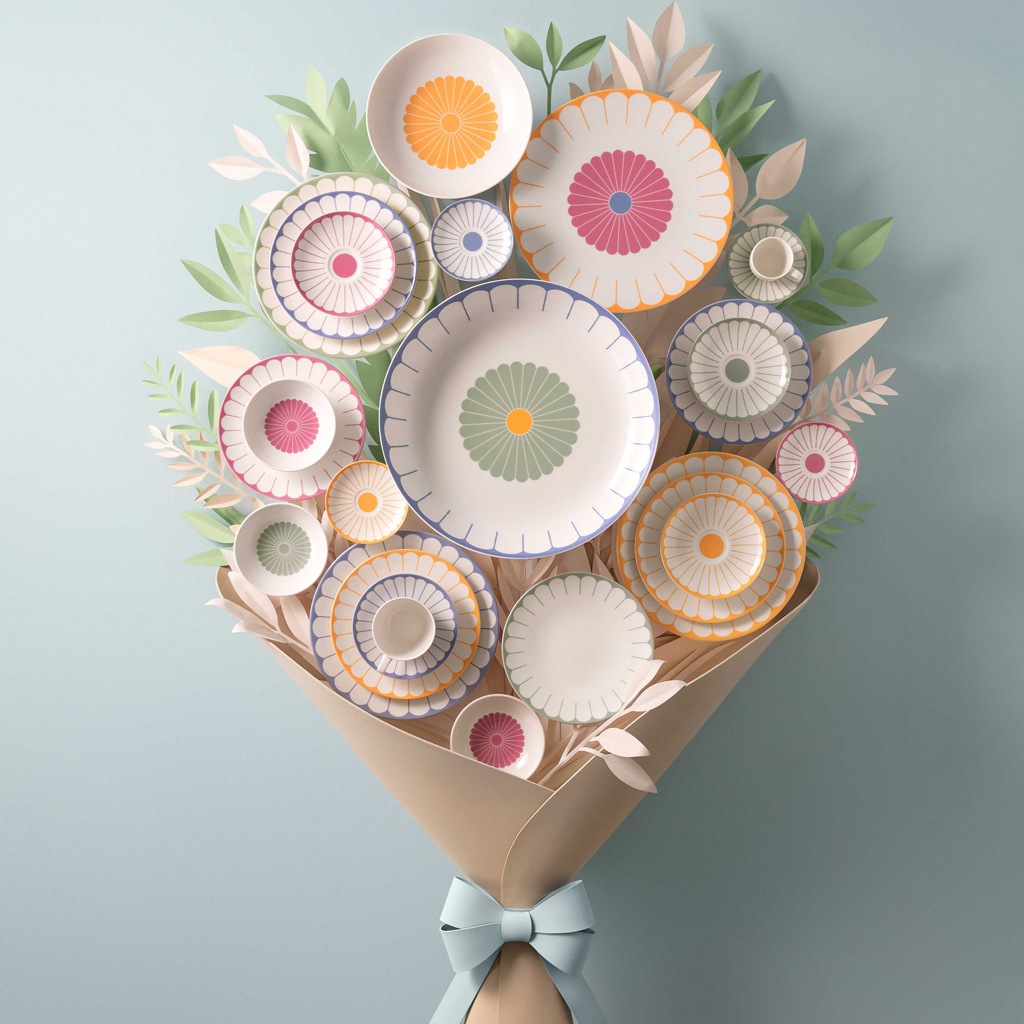 Thumbnail - Villeroy & Boch Untertasse "Kaffeeuntertassen Fleur Couleur ø 14,8 cm 6er Set" Spülmaschinenfest, Mikrowellensicher