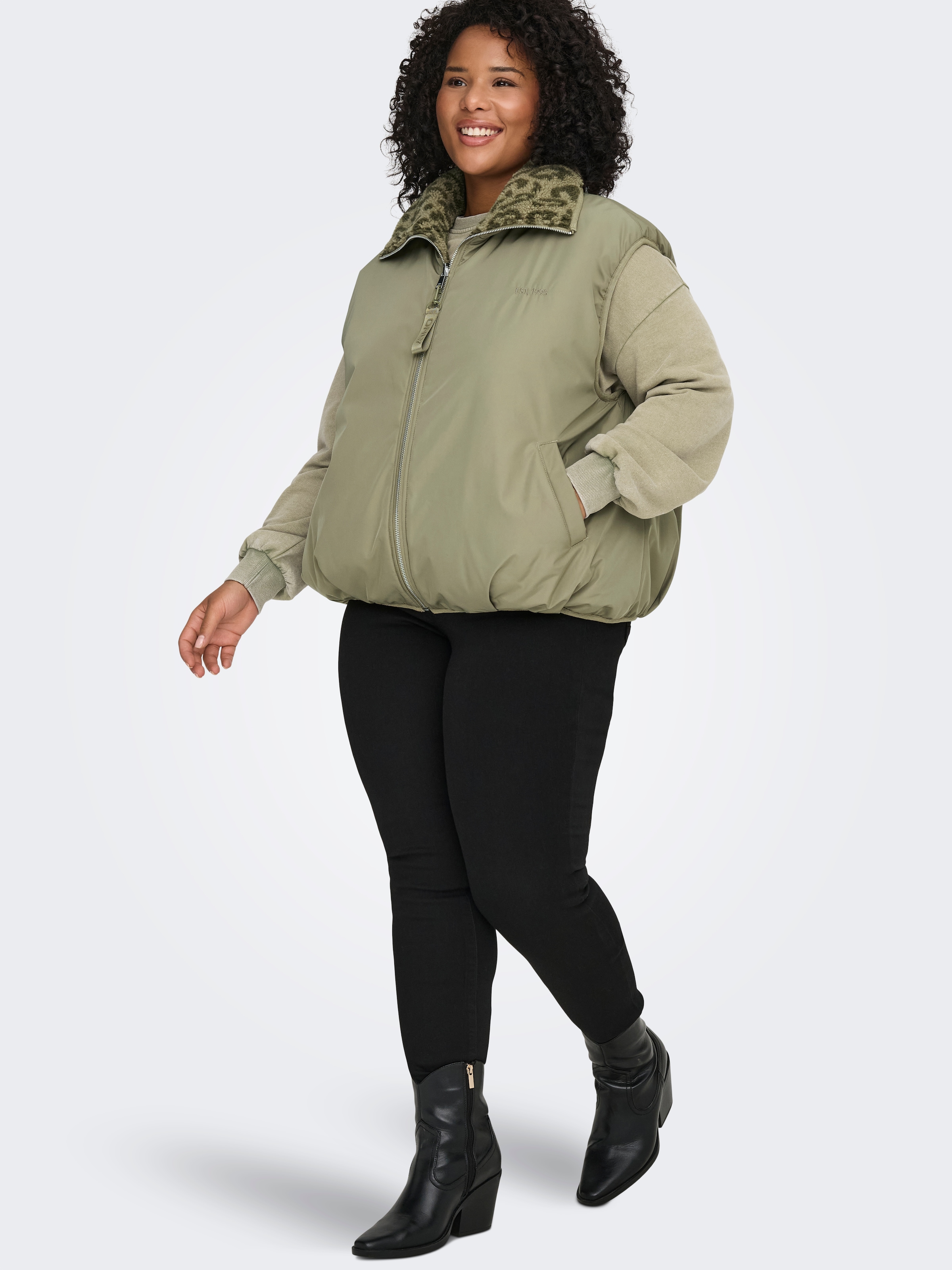 ONLY CARMAKOMA Steppweste »CARSIF LIFE REVERSIBLE WAISTCOAT OTW«