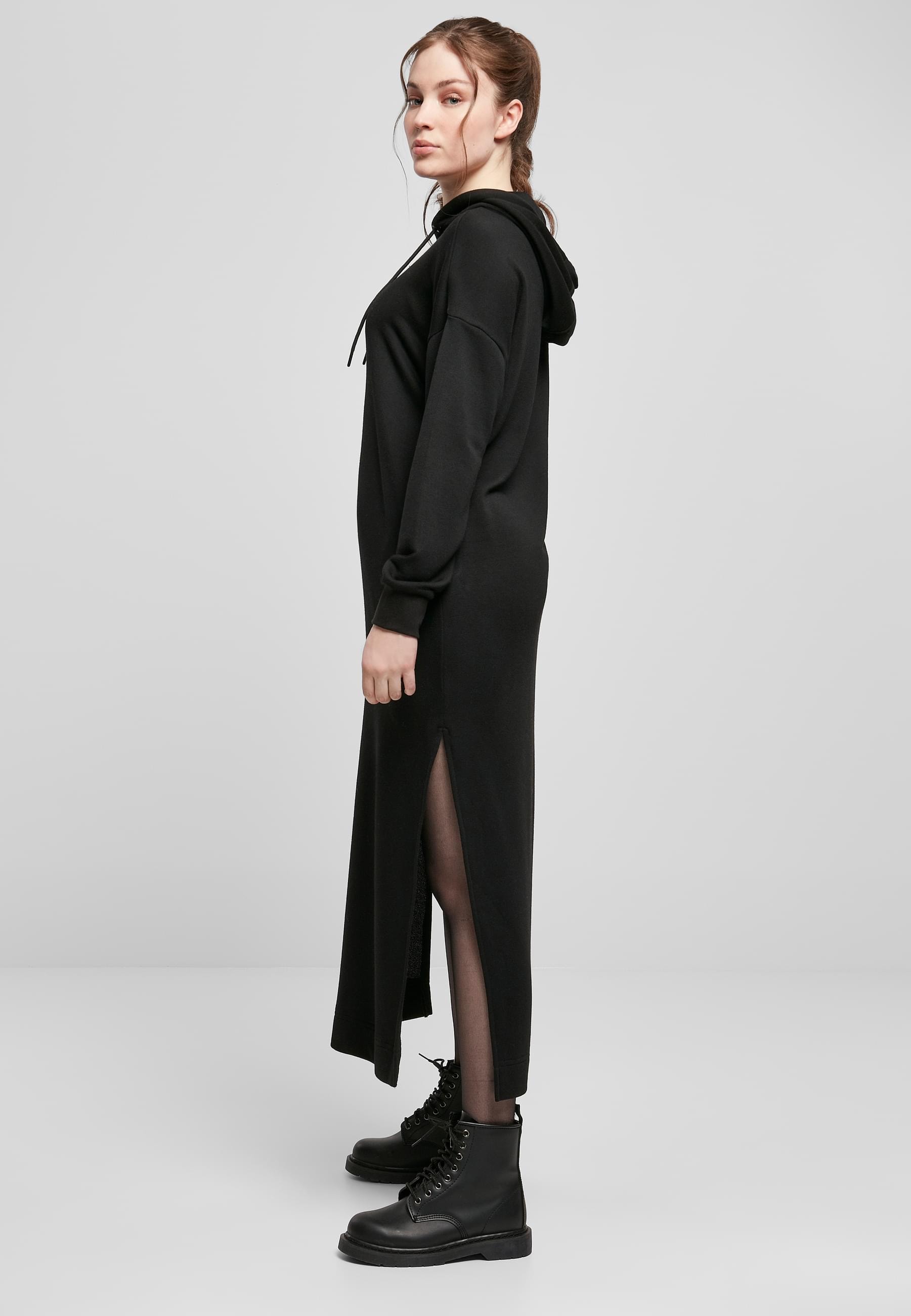 URBAN CLASSICS Shirtkleid »Urban Classics Damen Ladies Modal Terry Long Hoody Dress«, (1 tlg.)