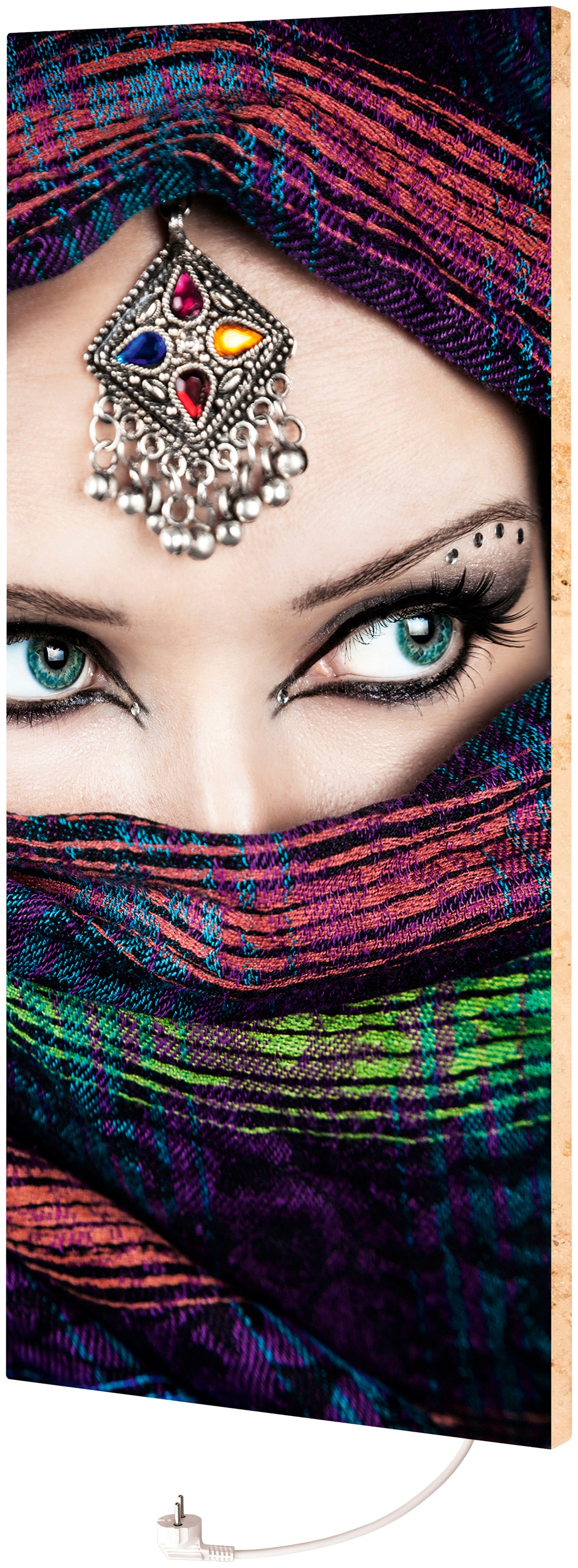 Marmony Infrarotheizung »MOTIV-Heizkörper "Arabic Eyes 2", 800 Watt«, aus deutschem Jura-Naturstein