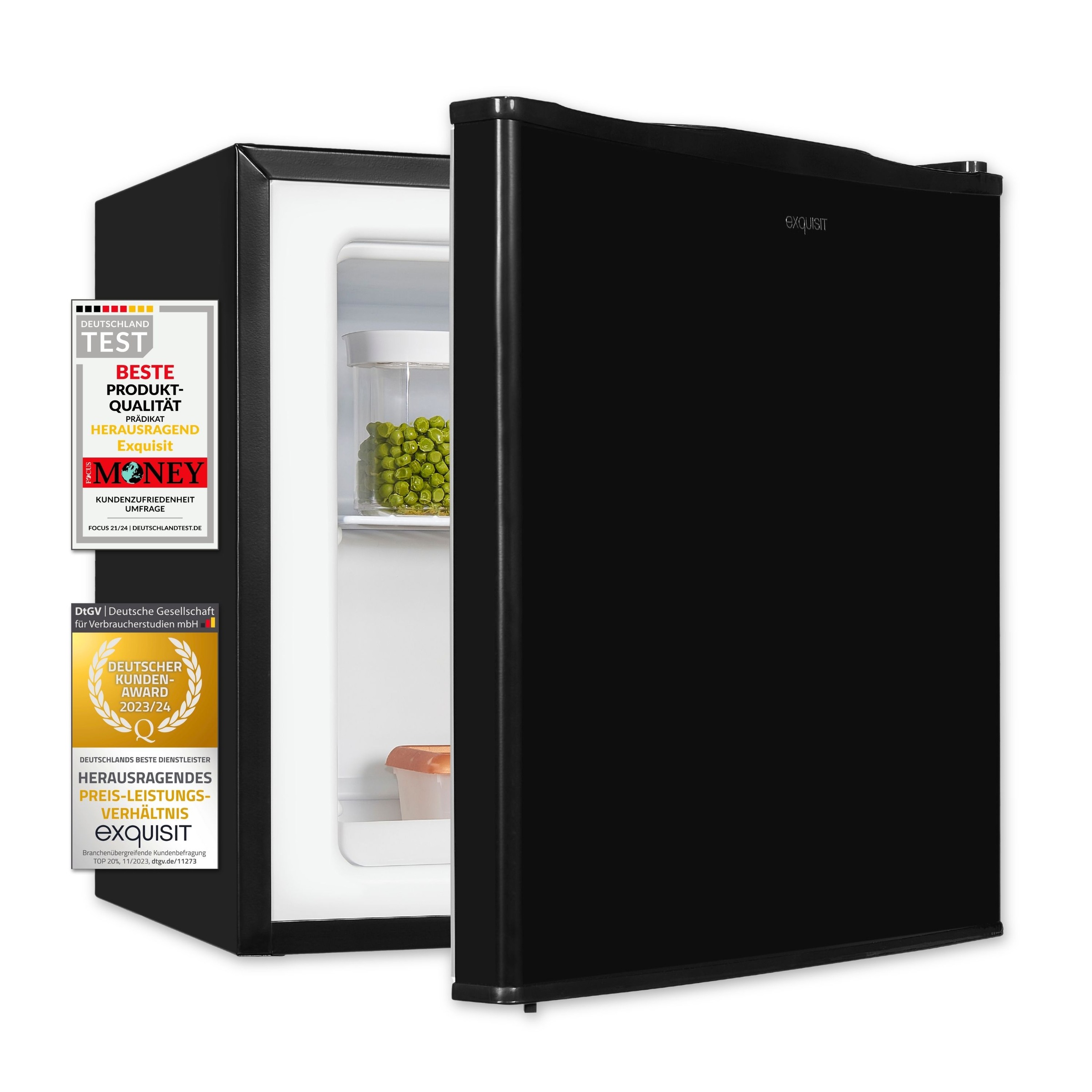 exquisit Gefrierschrank »GB40-150E schwarz«, 51 cm hoch, 47 cm breit, 31 L Volumen, 4 Sterne Gefrieren