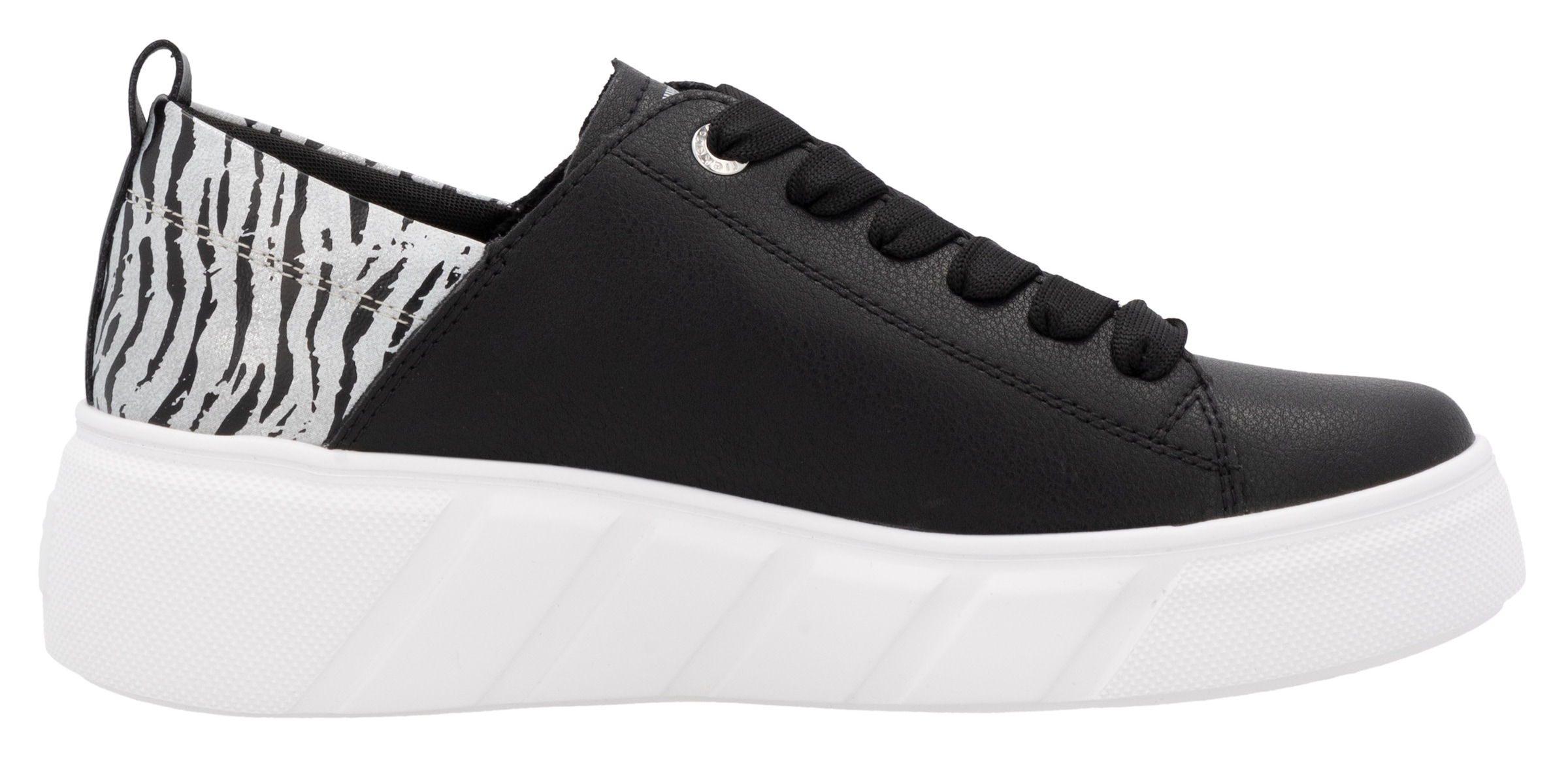 RIEKER Sport Plateausneaker, Schnürschuh, Halbschuh, Freizeitsneaker mit Soft-Einlage