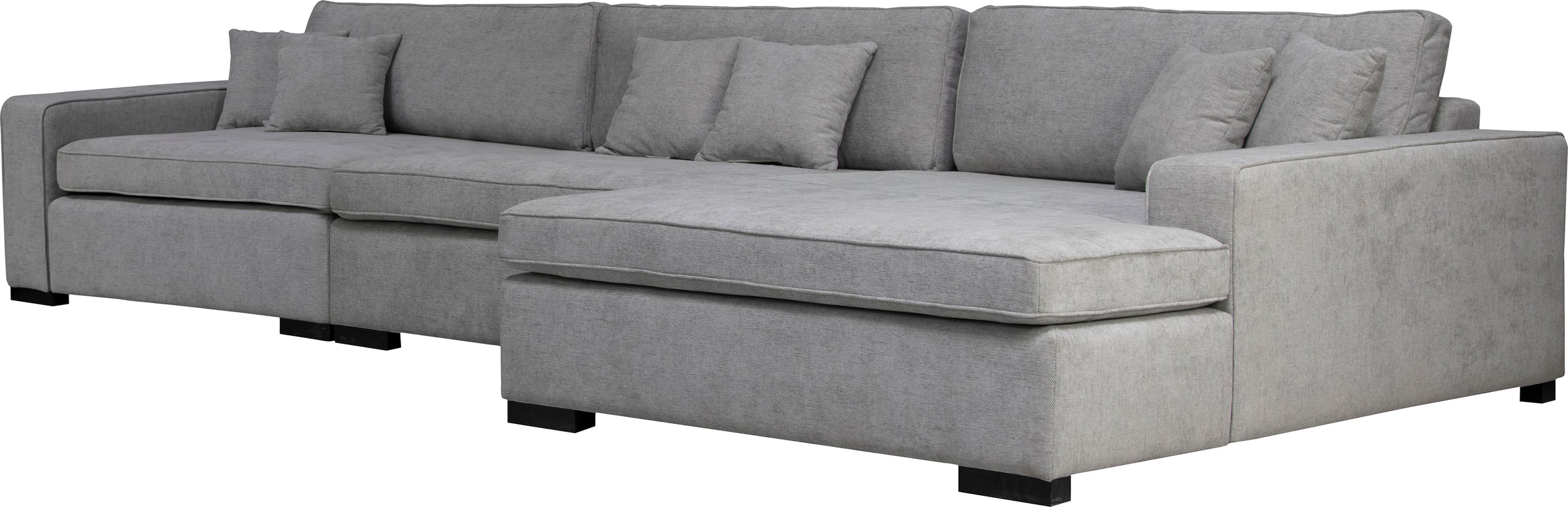 Thumbnail - Home affaire Sofa-Eckelement "Skara XXL L-Form", Lounge-Sofa XXL mit Federkern-Polsterung, in vielen Bezugsvarianten
