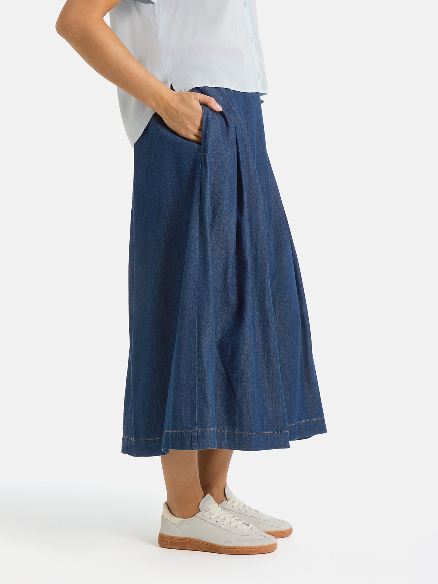 Lieblingsstück Midirock "PrittL" mit Faltenwurf günstig online kaufen