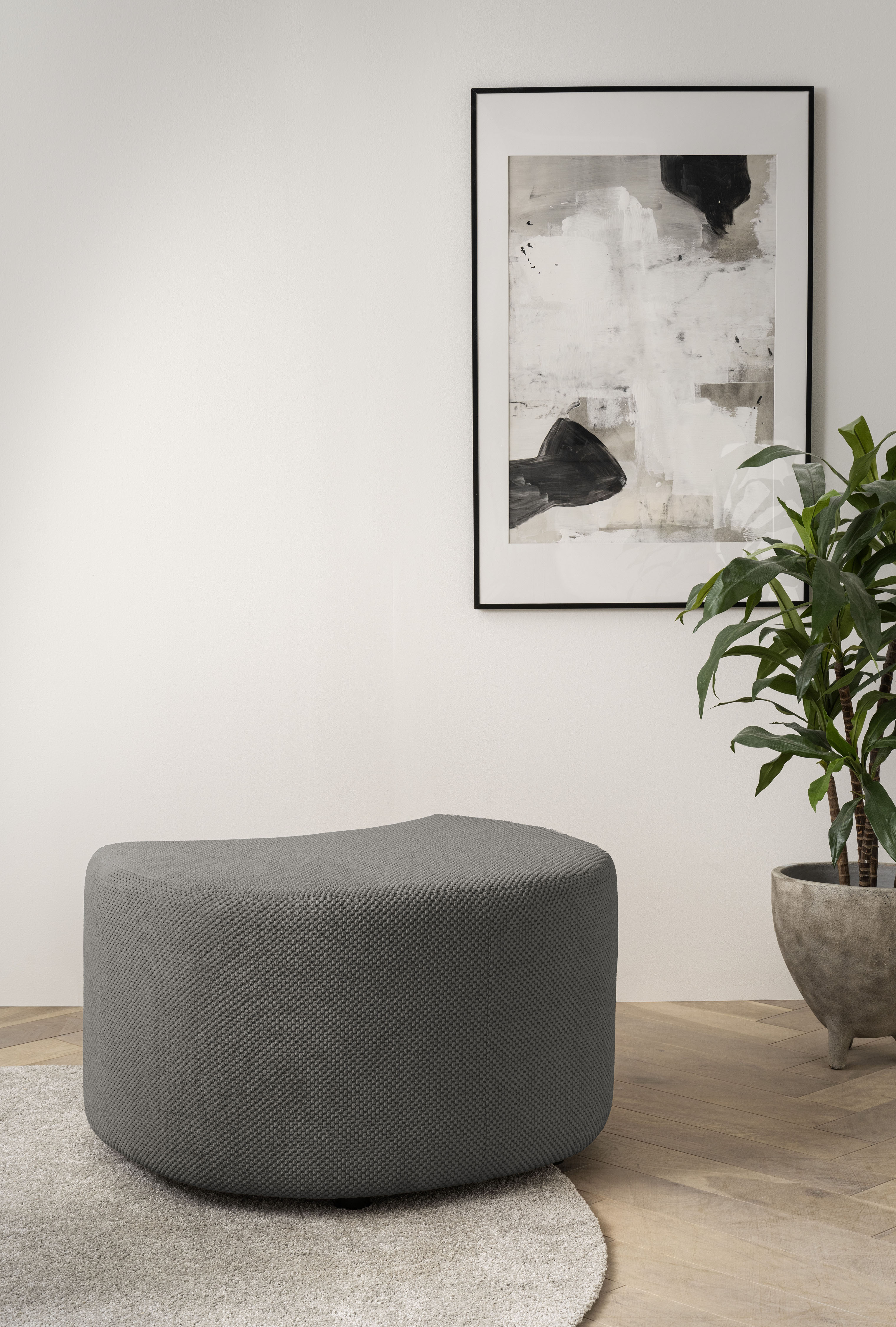 Home affaire Hocker "MAISIE Webvelours, passende Ergänzung Big-Drehsessel" in 3 Farben
