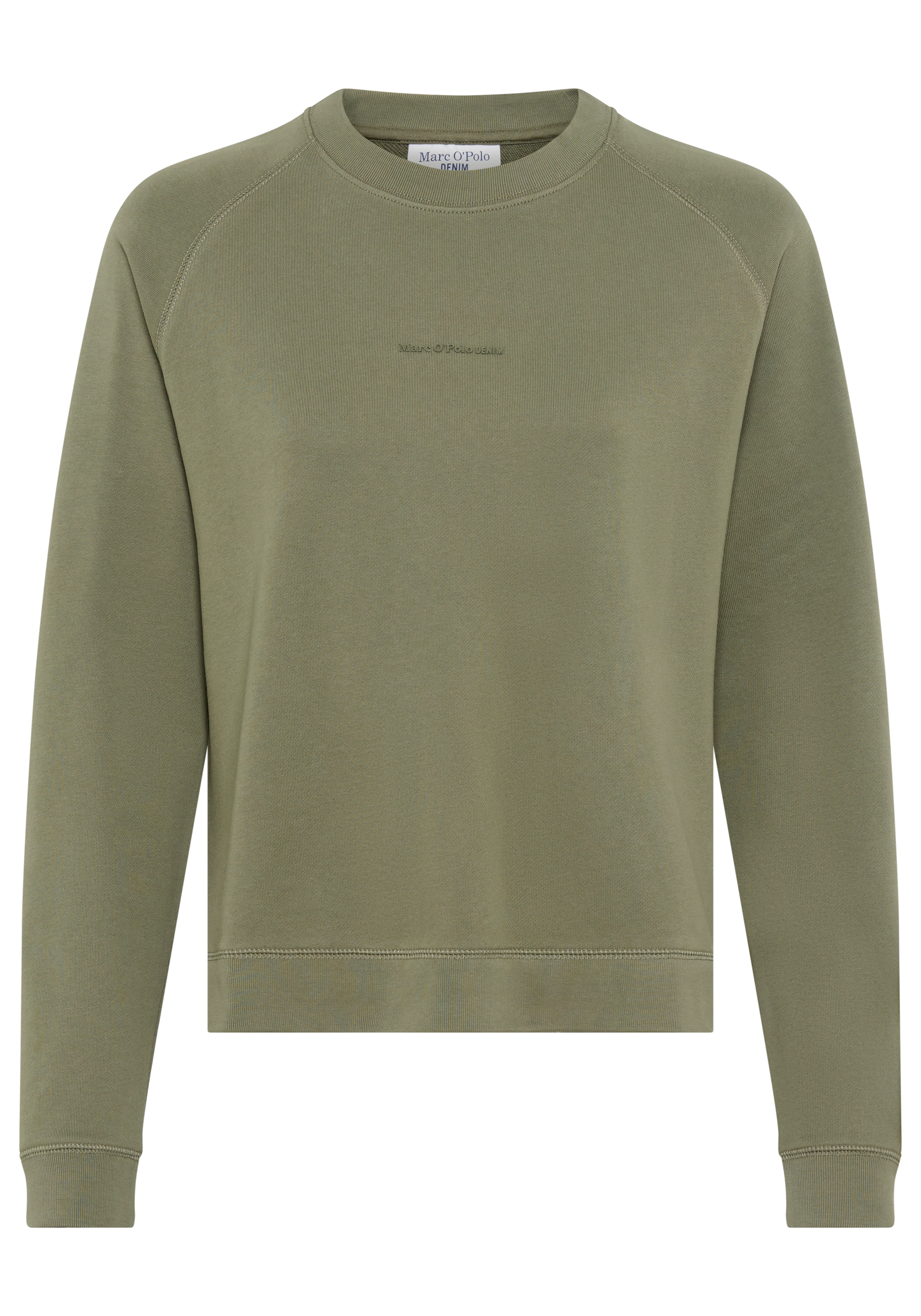 Marc OPolo DENIM Sweatshirt, Rückenteil dezent länger, kleine Seitenschlitz günstig online kaufen