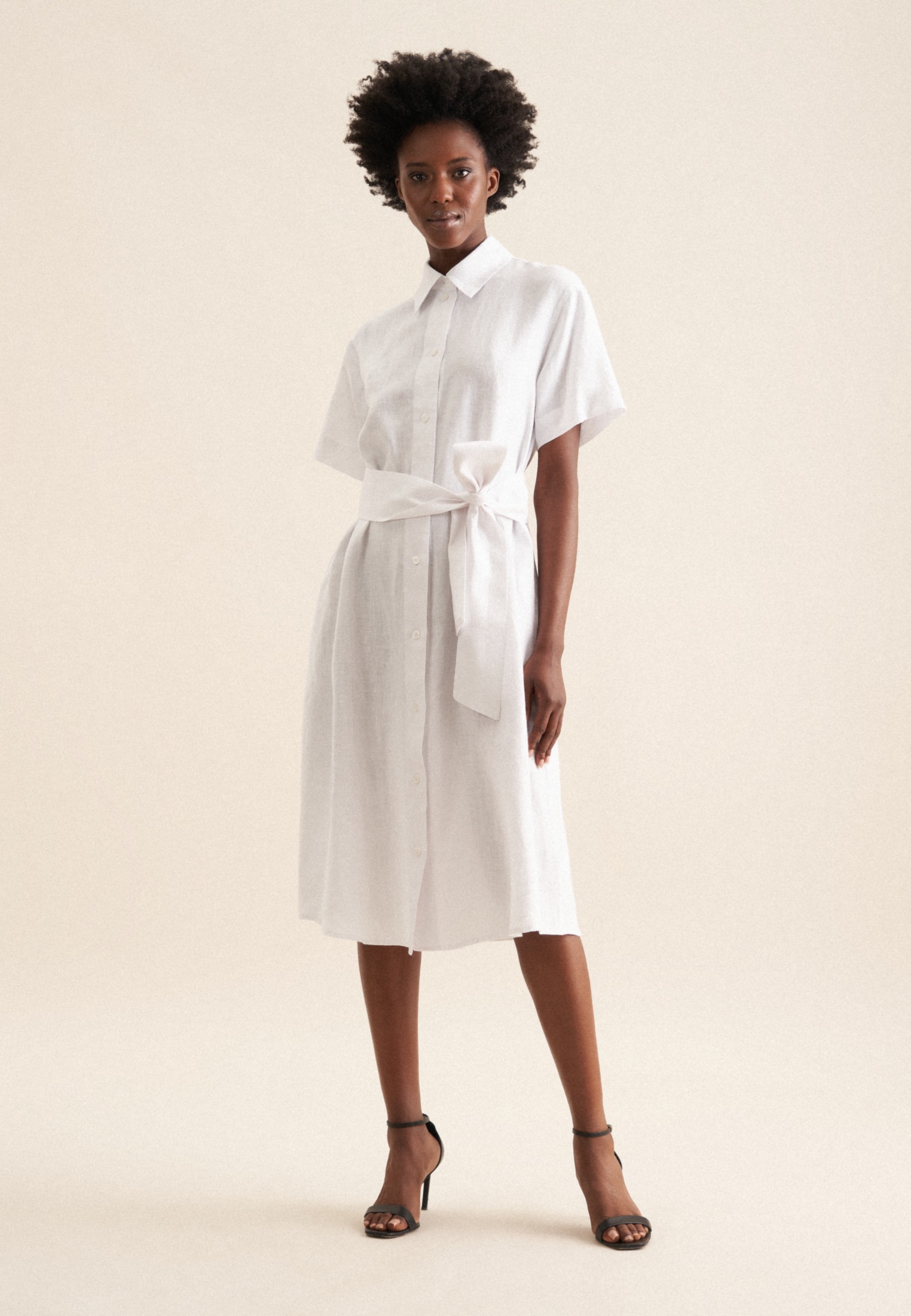 seidensticker Sommerkleid "Schwarze Rose" 1/2 Rundhals Uni günstig online kaufen