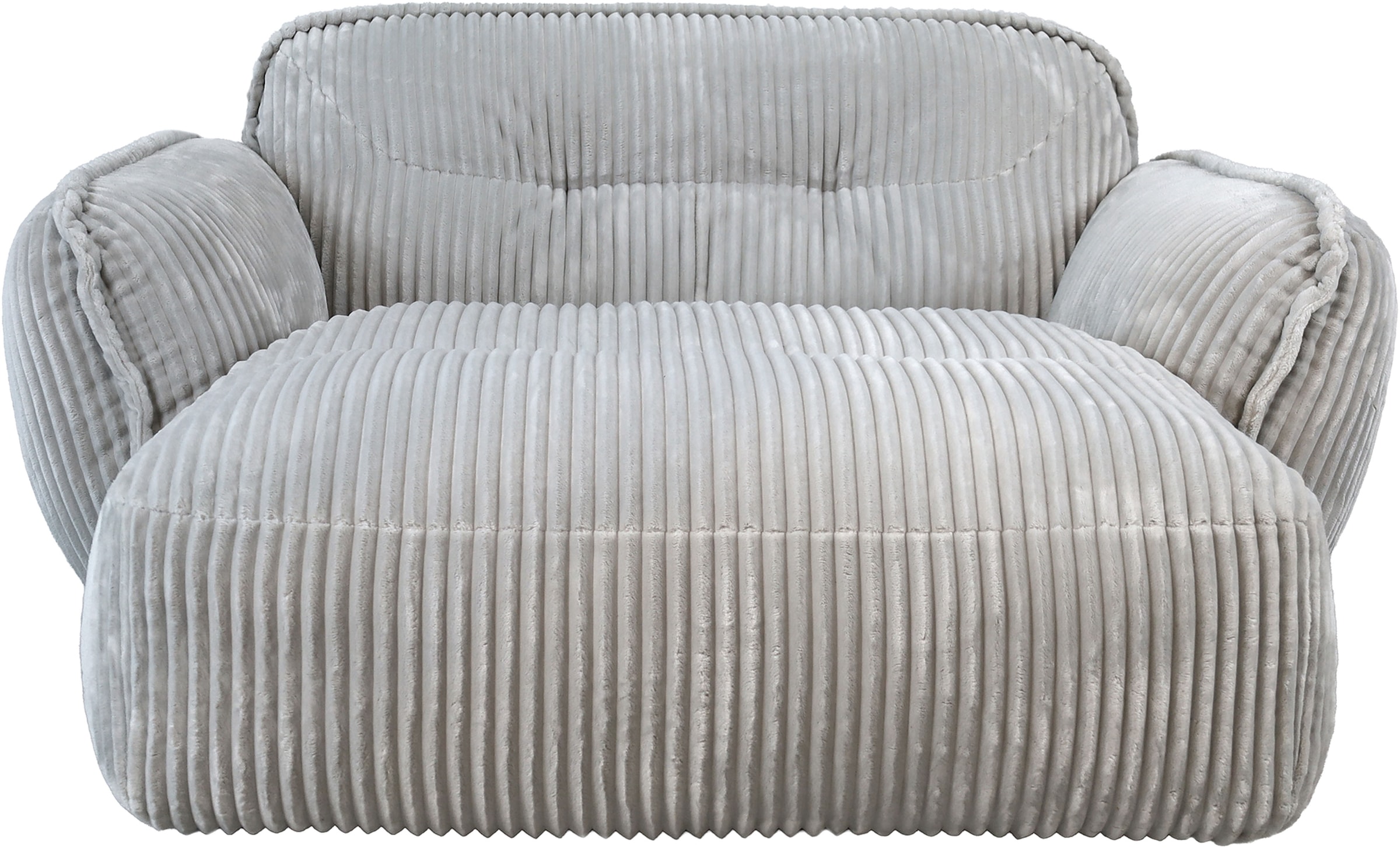 TRENDMANUFAKTUR Chaiselongue »Be Fluffy, mit Rundumbezug, Loveseat mit moderner breiter Kedernaht« mit softem Sitzkomfort, in hochwertigem Breitcord mit weicher Haptik
