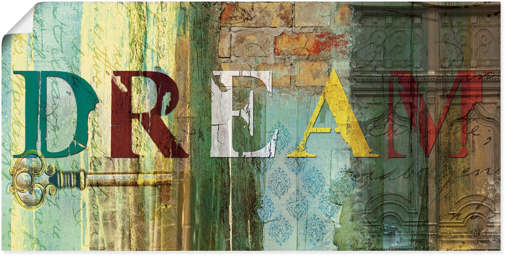 Artland Wandbild »Traum«, Sprüche & Texte, (1 St.), als Leinwandbild,  Wandaufkleber oder Poster in versch. Größen kaufen | BAUR