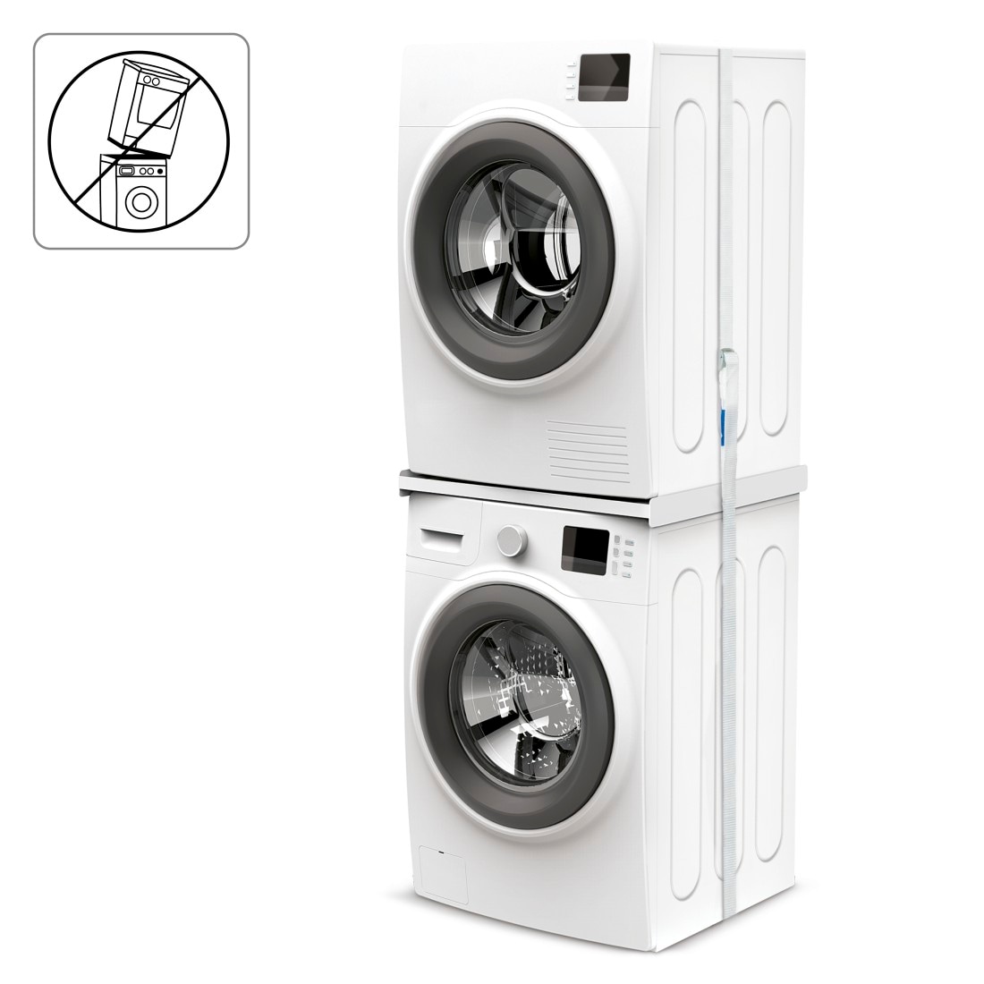 Waschmaschinen »für kg«, Zwischenbaurahmen Verbindungsrahmen Zurrgurt Traglast und Trockner, Xavax mit BAUR 250 |