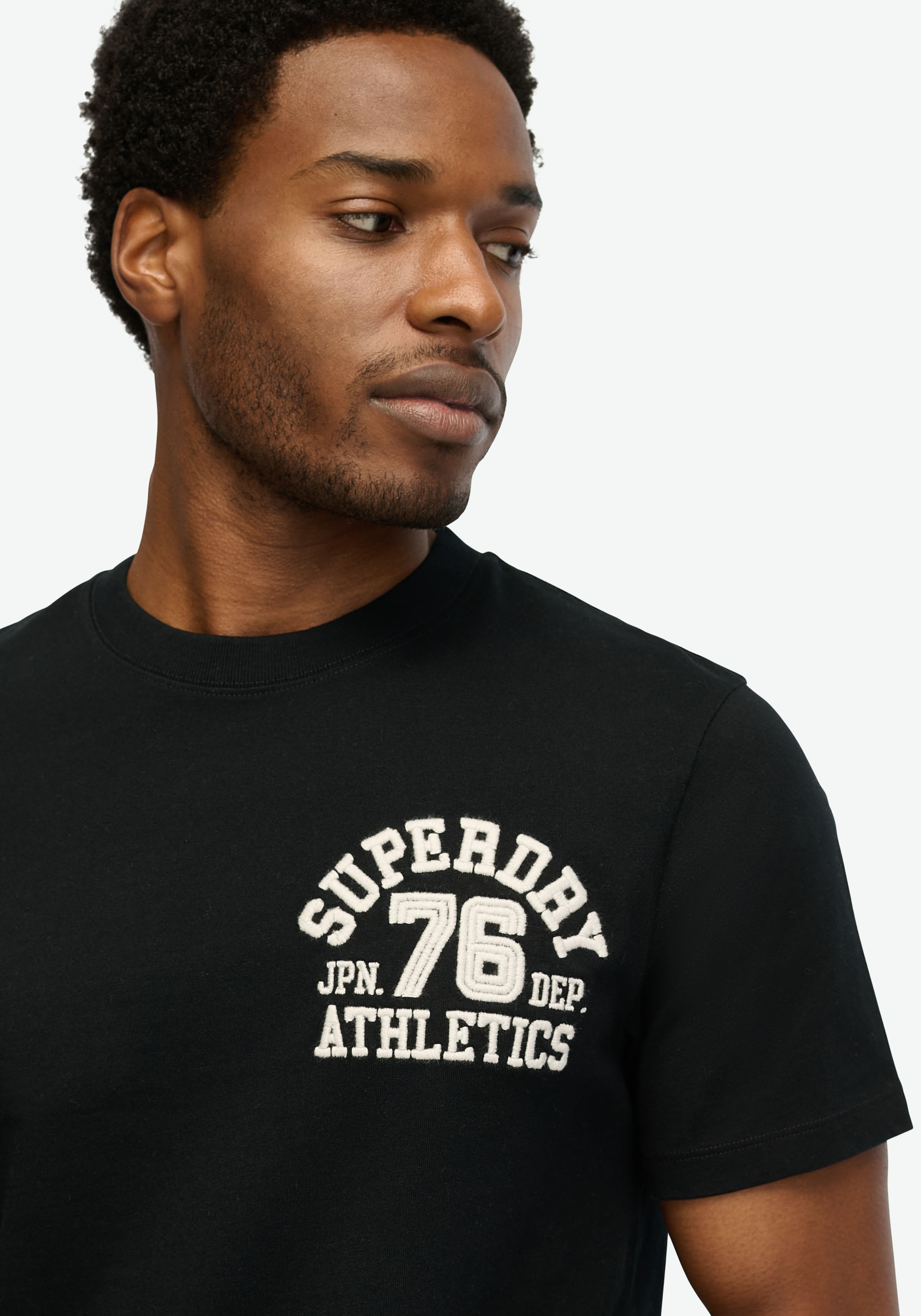 Superdry Kurzarmshirt "EMBROIDER SUPERSTATE LOGO TEE" günstig online kaufen