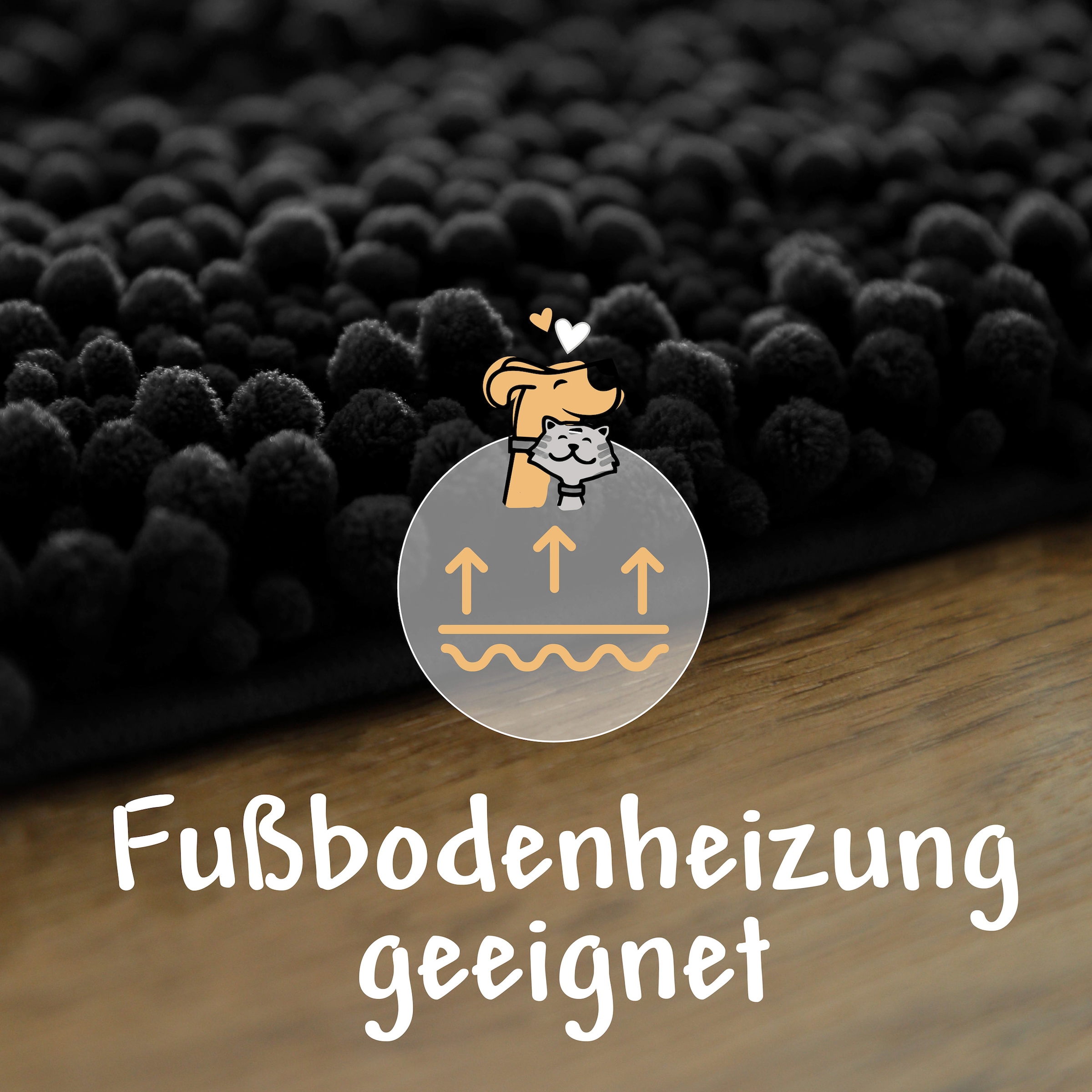 Wecon home Teppich »Cooper« rechteckig 22 mm Höhe Haustierteppich, rutschfest, waschbar, weicher Chenille Teppich