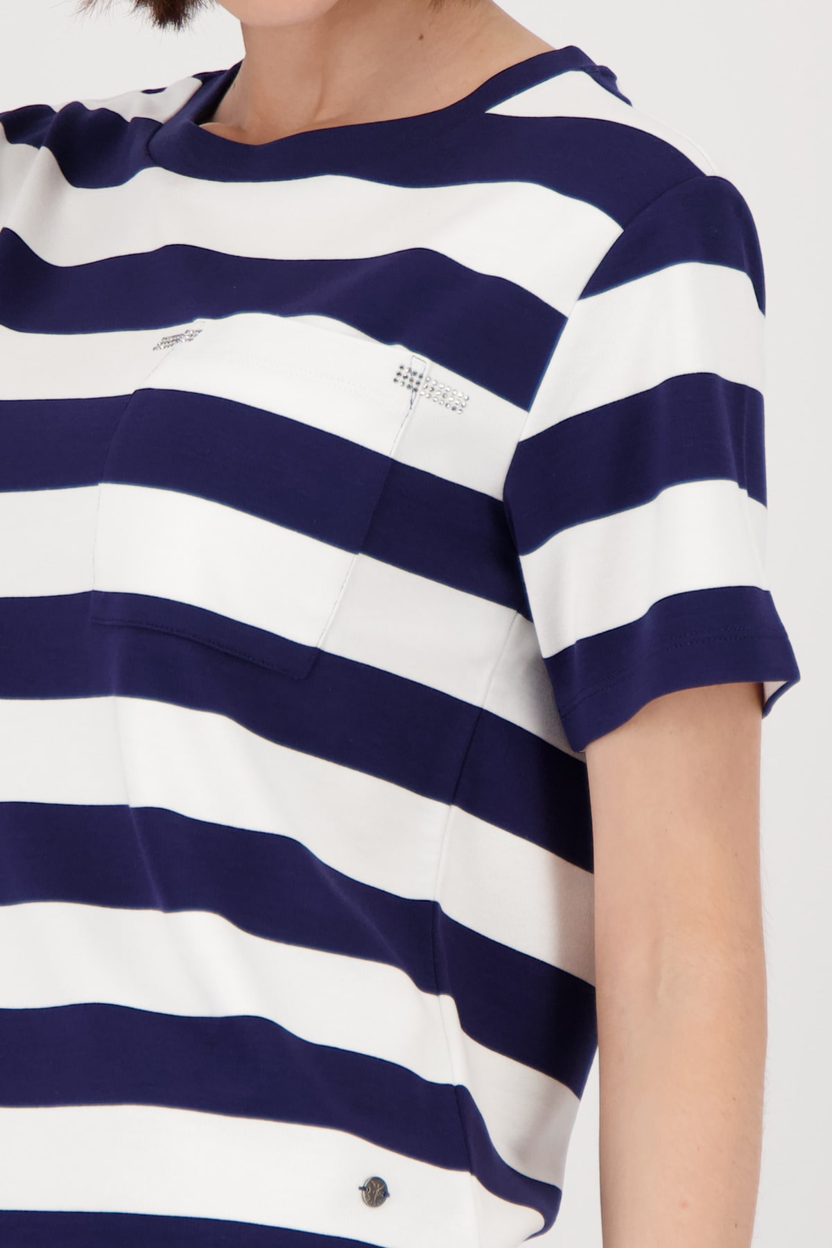 Monari Sweatshirt »Sweatshirt Blockringel«, Mit Rundhalsausschnitt