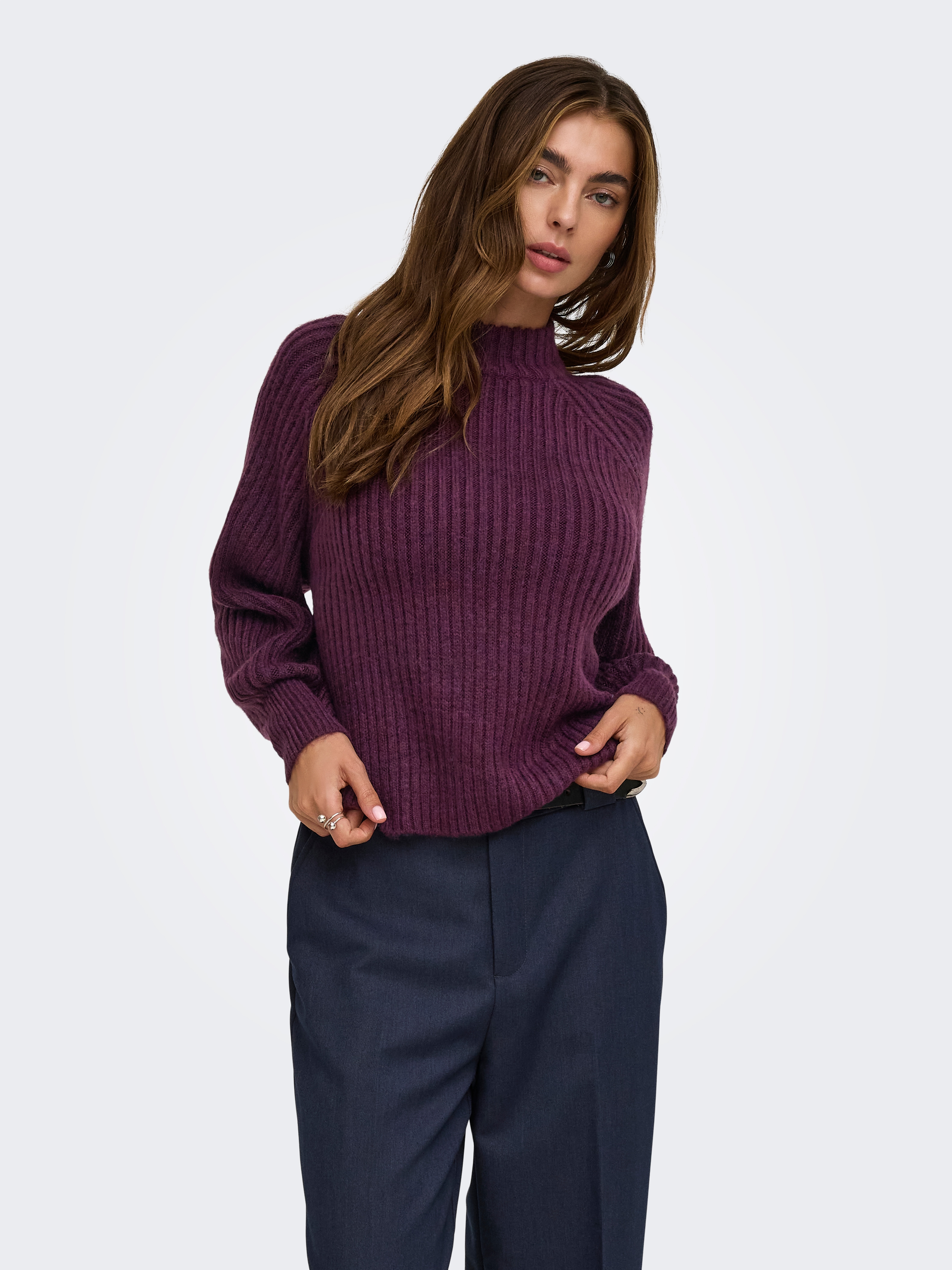 ONLY Strickpullover "ONLKALIBU L/S PULLOVER KNT NOOS" Kunstfaser, regular fit
