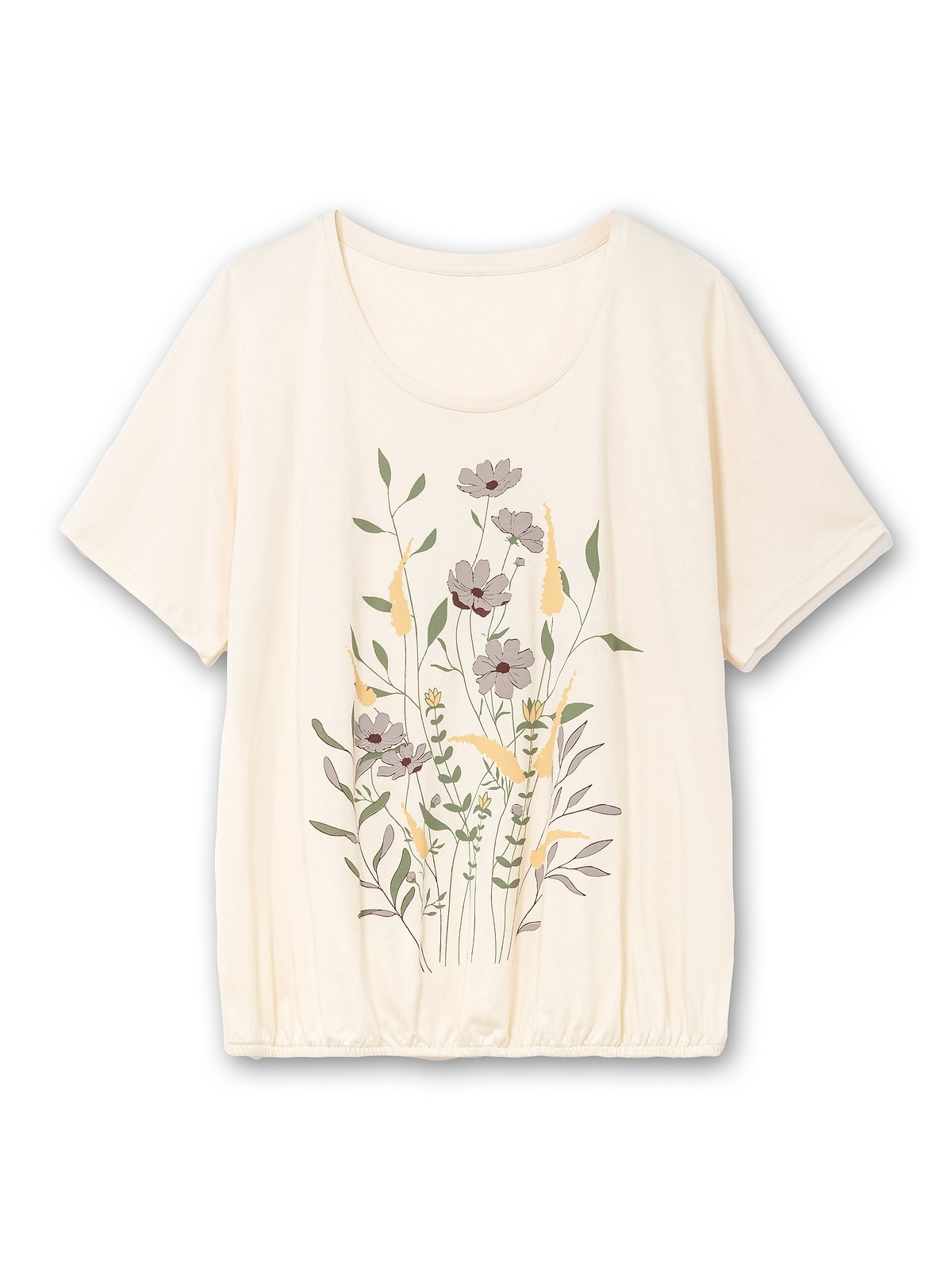 Sheego Rundhalsshirt »Große Größen«, mit Blumen-Frontprint