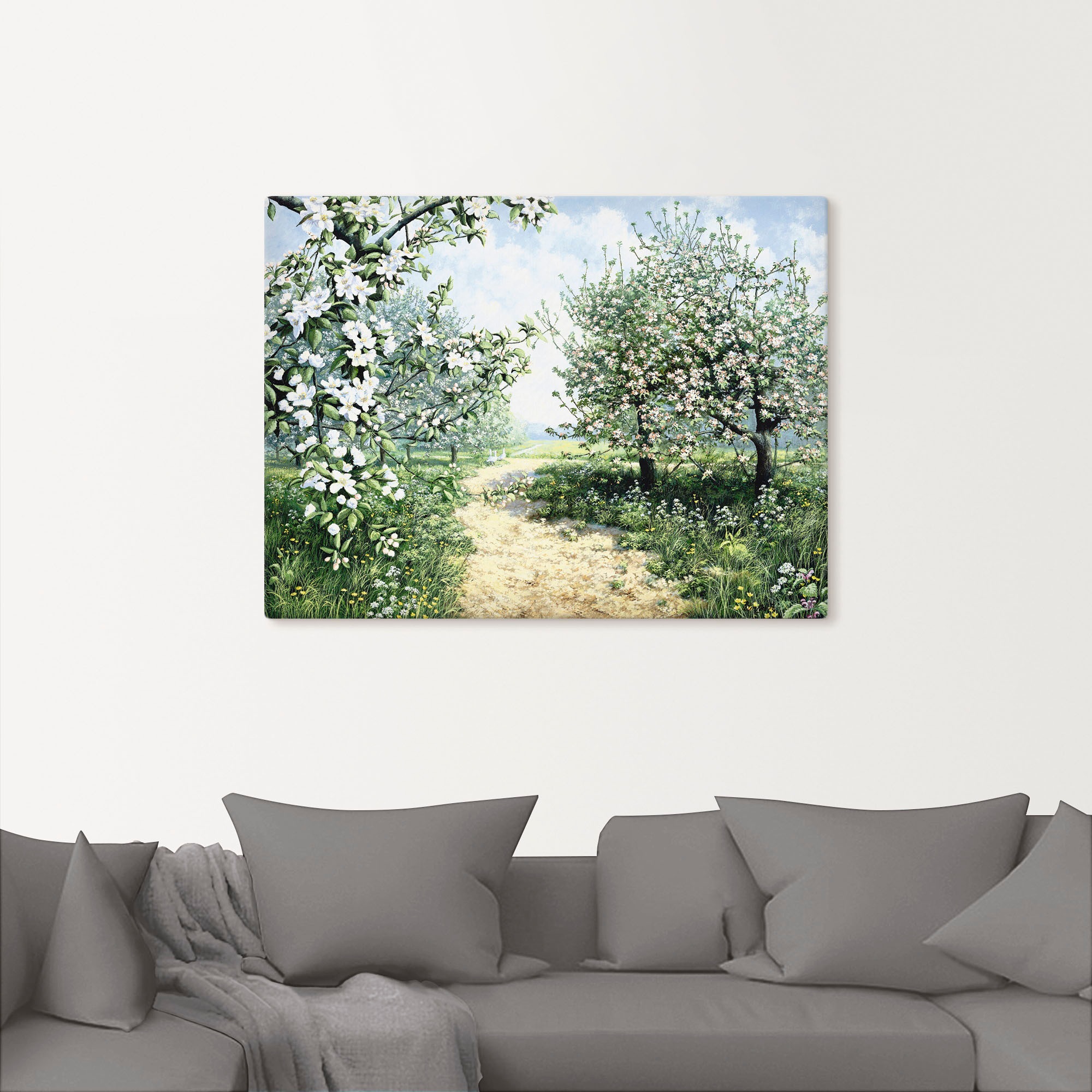 Artland Leinwandbild "Frühling I" Vier Jahreszeiten 1 Stk. tlg. auf Holzrah günstig online kaufen