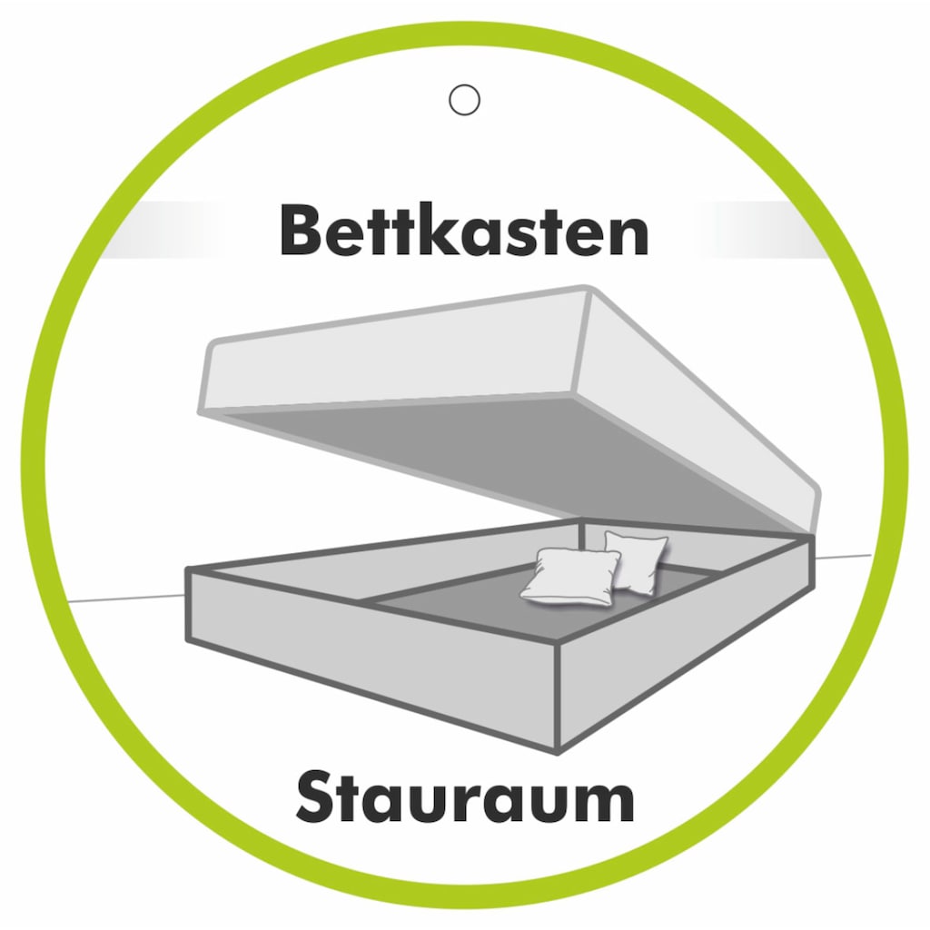 Jockenhöfer Gruppe Boxspringbett Kati, mit Topper, Bettkasten, dimmbare LED-Beleuchtung und USB Ladeport