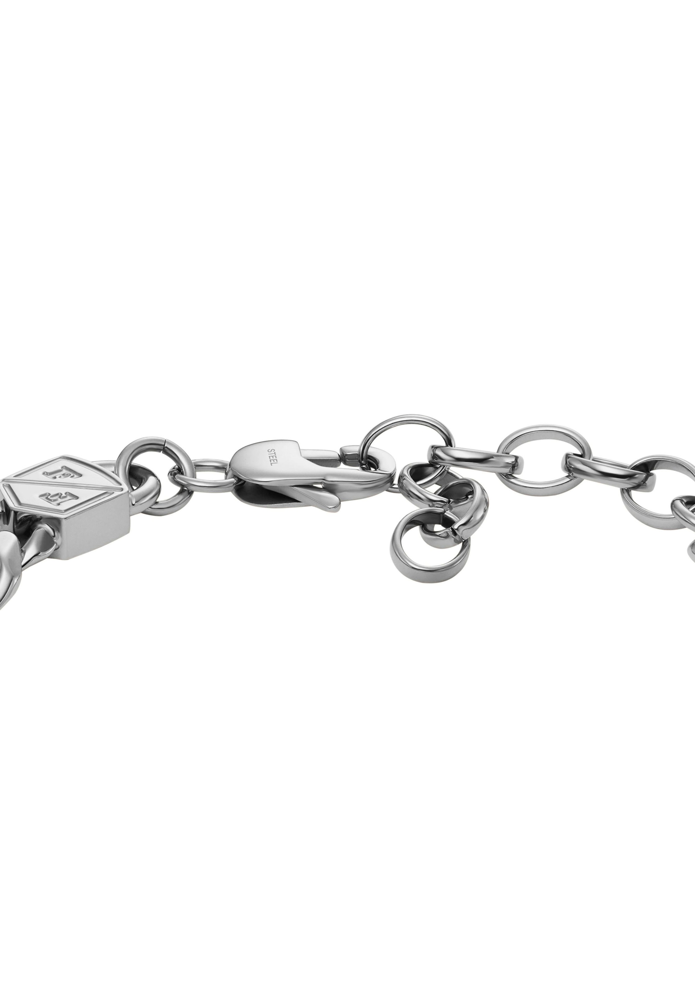 Edelstahlarmband FOSSIL "Schmuck Geschenk Edelstahl JEWELRY BOLD CHAINS", silber (edelstahlfarben), Armbänder, Damen, Edelstahl, Edelstahlarmband 4