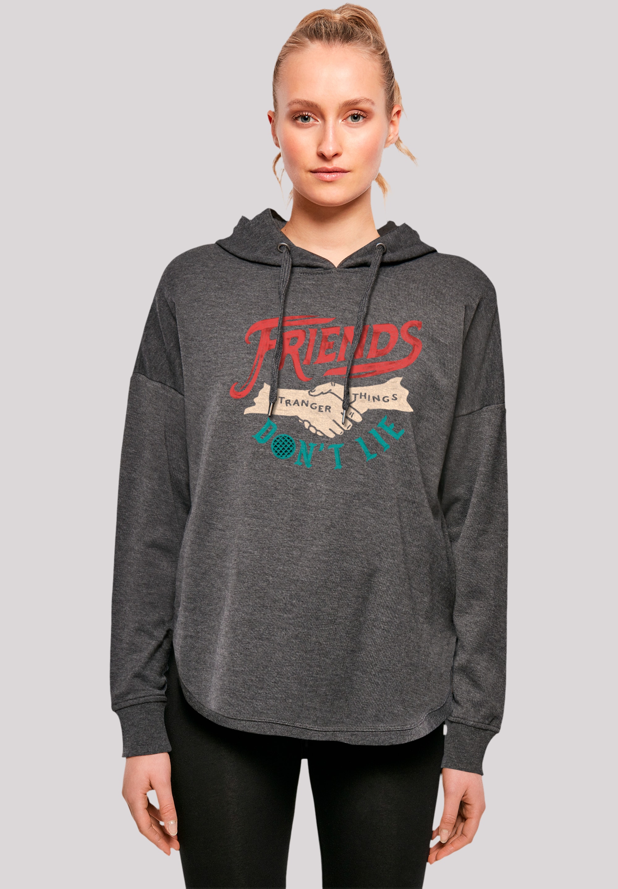 F4NT4STIC Kapuzenpullover "Stranger Things Friends Dont Lie Hands", Premium Qualität