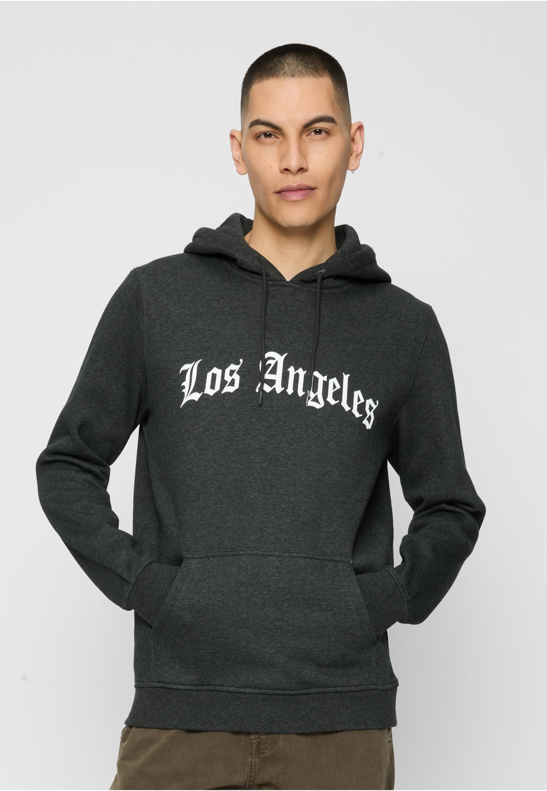 MisterTee Sweatshirt »MisterTee Herren Los Angeles Wording Hoody«, (1 tlg.)