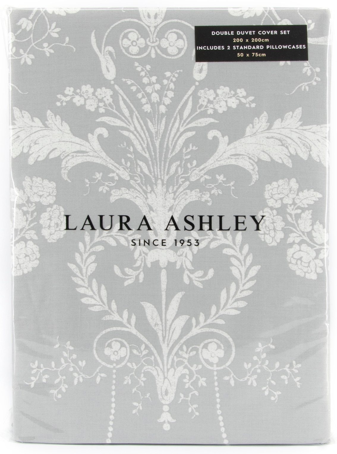 LAURA ASHLEY Wendebettwäsche »Josette, aus Baumwoll Satin,« 3 tlg. tlg. mit floralem Muster, inkl 2 Kissenbezüge