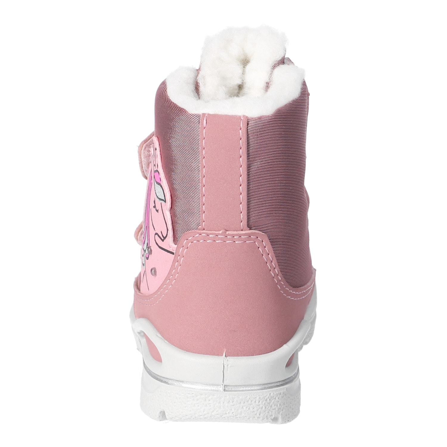 PEPINO by RICOSTA Winterboots »ANKI, WMS: mittel, BLINKSCHUH«  Snowboots, Einhorn-Motiv, Blinkfunktion, Größenschablone zum Download