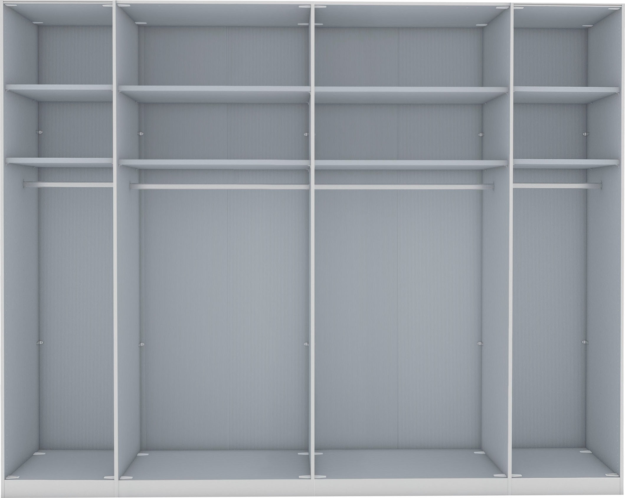 Thumbnail - WIEMANN Falttürenschrank "Monaco, Kleiderschrank, Schrank, Wäscheschrank, mit edler Glasfront", (2 Breiten, 2 Höhen 216/...