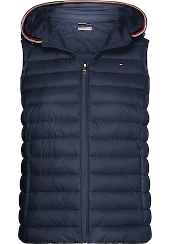 Steppweste »HERITAGE LW VEST«, mit Streifen in den typischen Tommy Hilfiger Farben an...