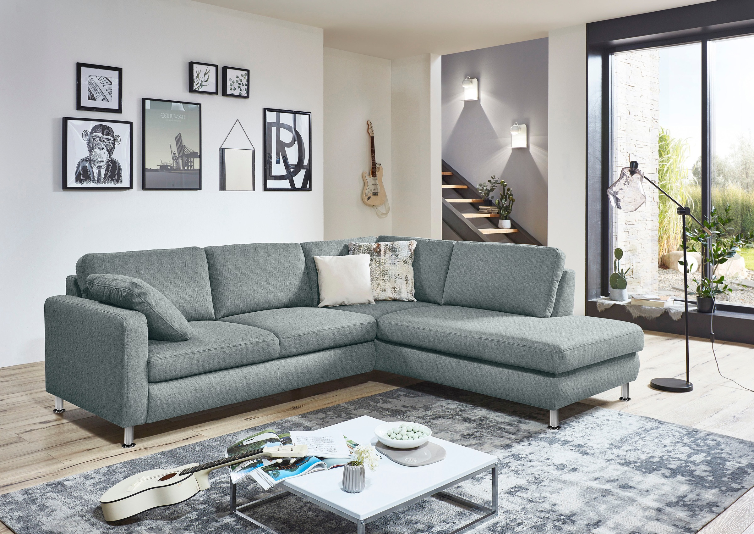 Die PlanBar Ecksofa »MP-IN19027 L-Form«, wahlweise mit Bettfunktion, mit Kaltschaum
