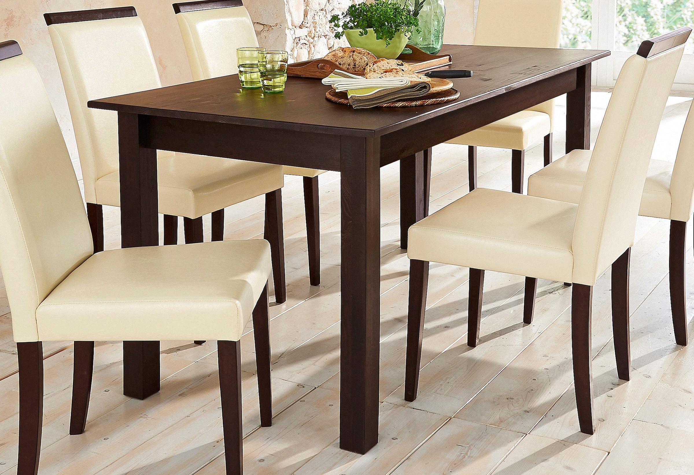 Home affaire Esstisch "Danuta" wahlweise mit Schublade, aus massiver Kiefer günstig online kaufen