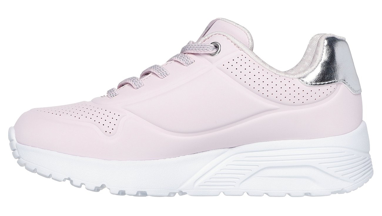 Skechers Sneaker »UNO LITE«, Schnür,-Plateausneaker mit Metallic, Größenschablone zum Download