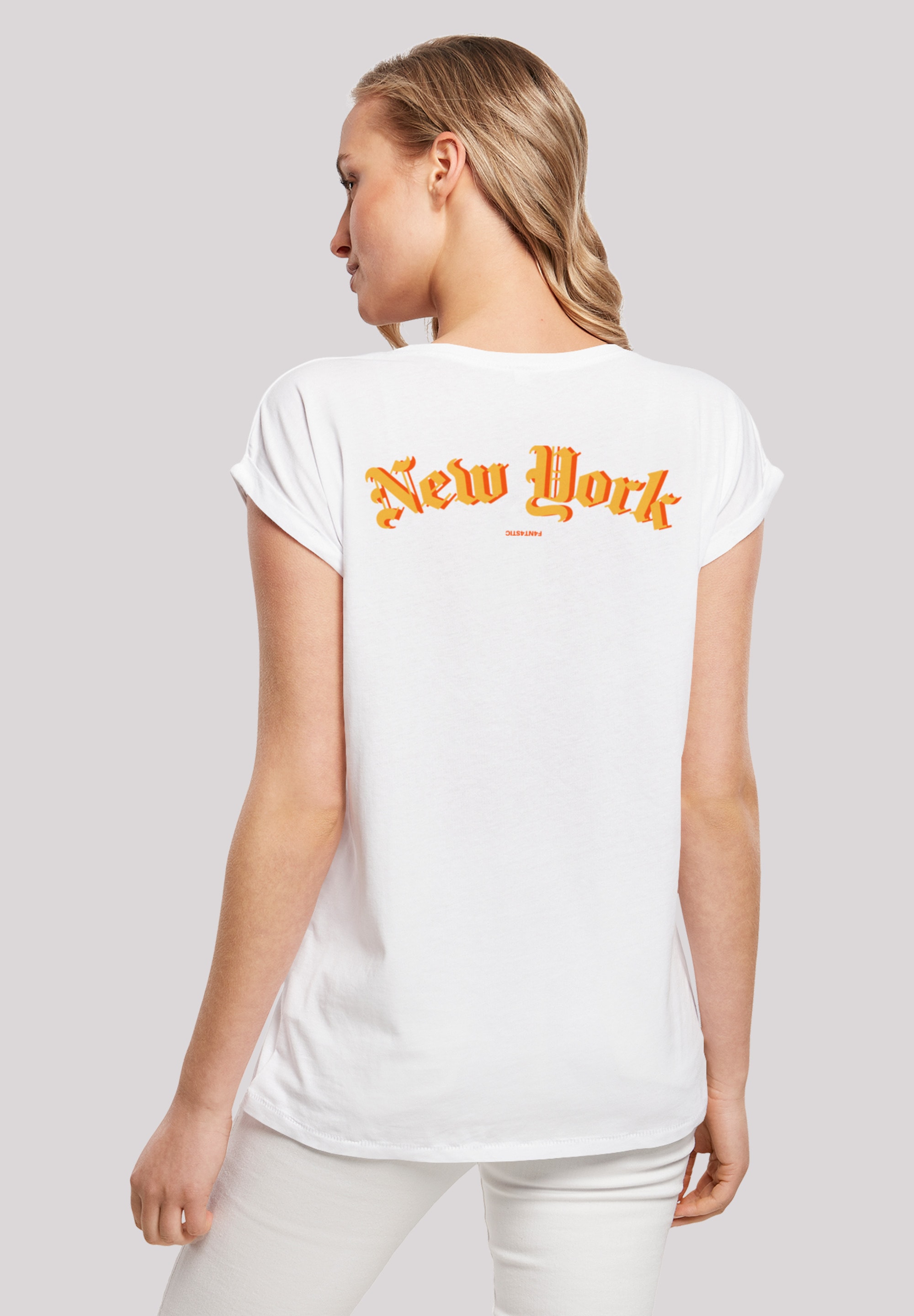 F4NT4STIC T-Shirt "New York Orange SHORT SLEEVE TEE", Print günstig online kaufen