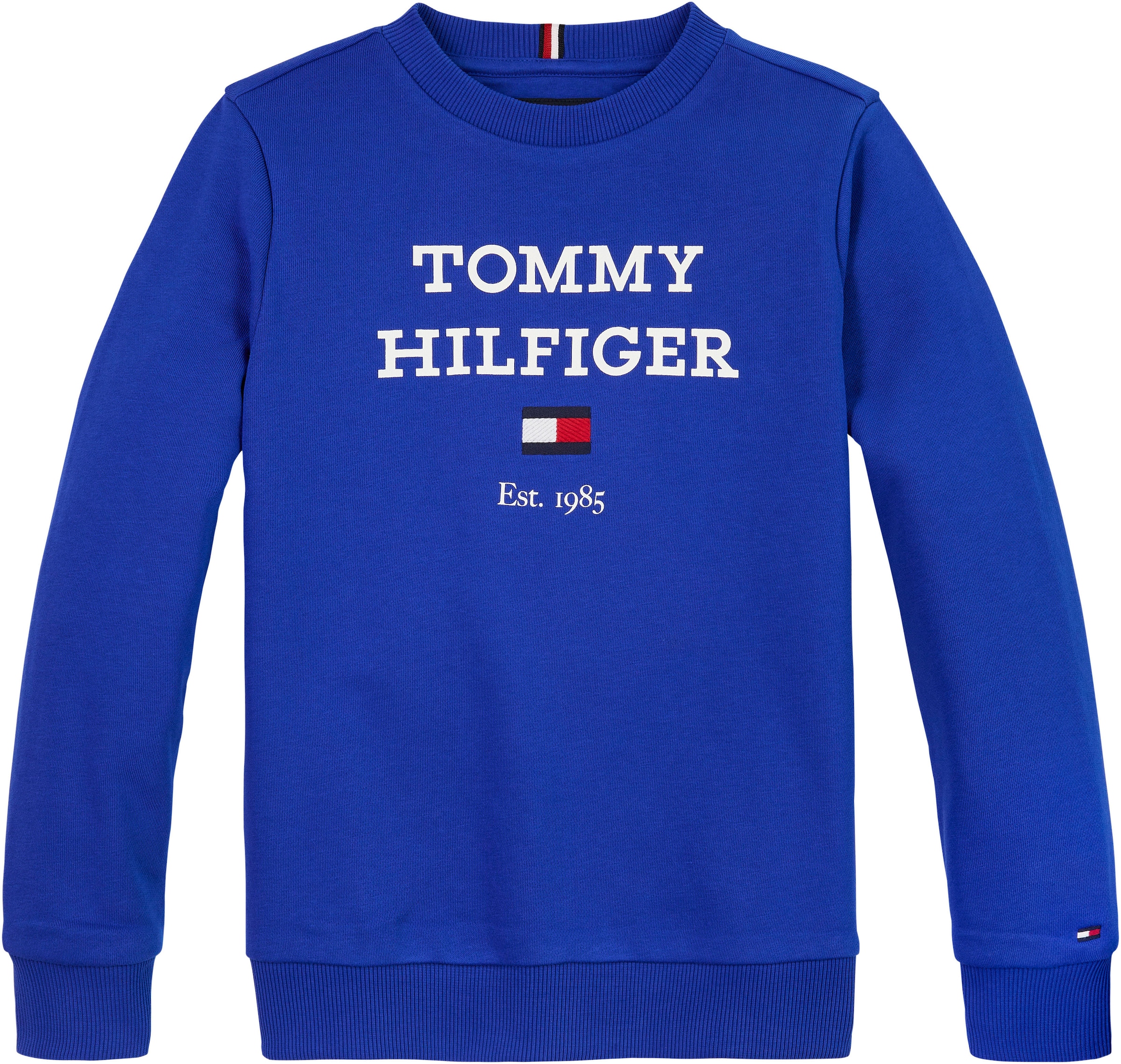 Tommy Hilfiger Sweatshirt »TH LOGO großem SWEATSHIRT«, Logo online mit | kaufen BAUR