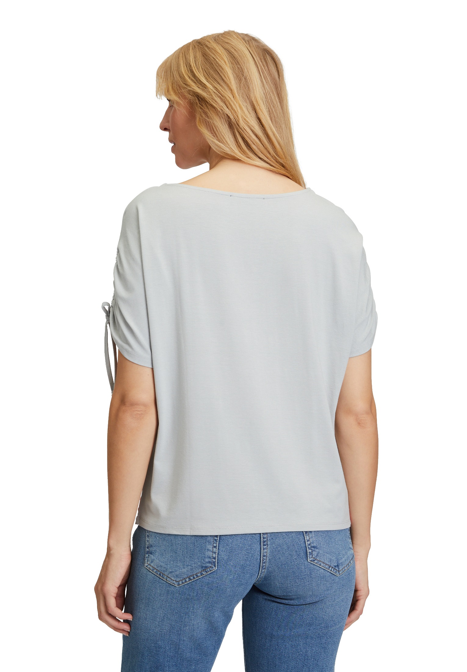 Betty Barclay Kurzarmshirt »Betty Barclay Oversize-Shirt mit Aufdruck«, (1 tlg.), Raffung